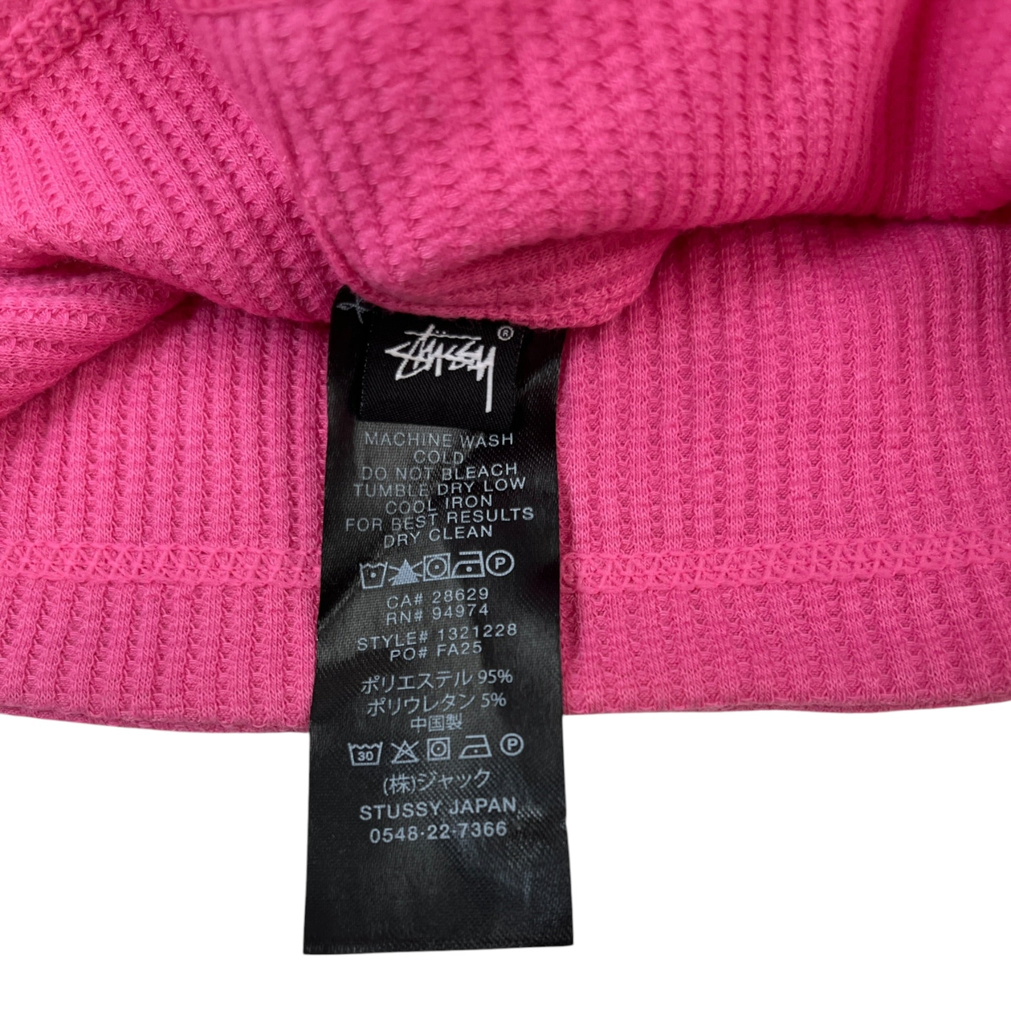 Stussy Skullcap Waffle Beanie Pink