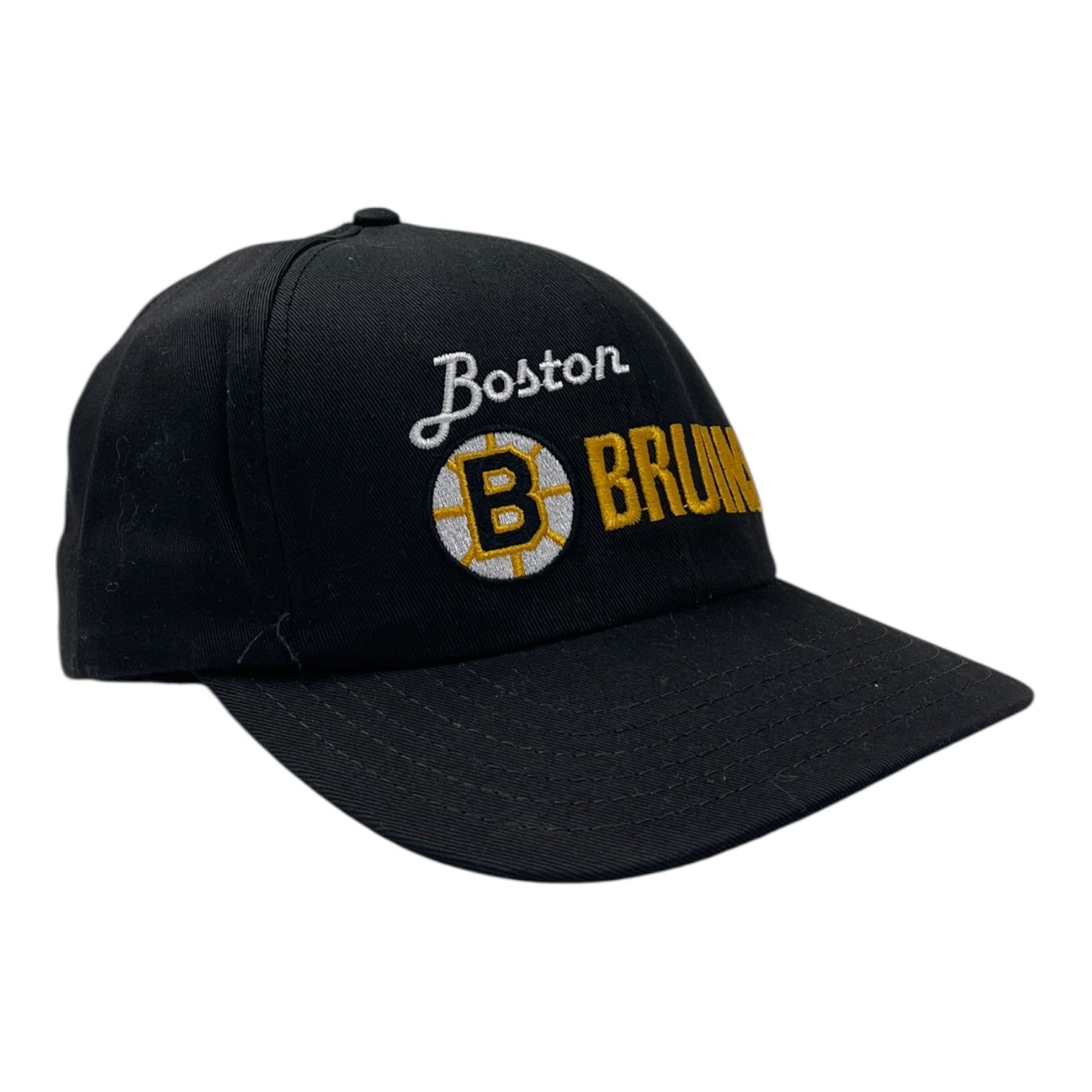 Vintage CCM Boston Bruins Snap Back Hat Black
