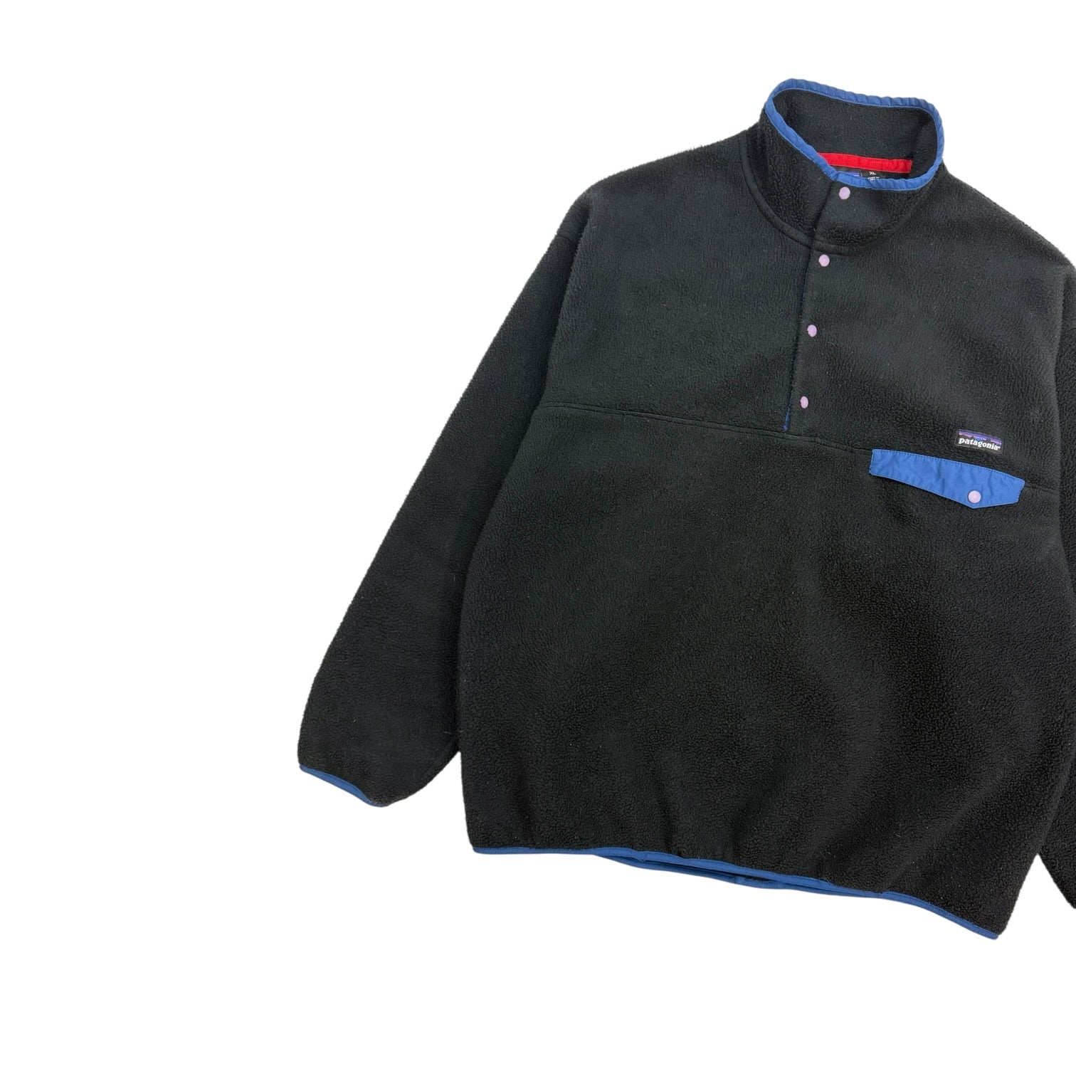 Vintage Patagonia Synchilla Snap T Fleece Black/Blue