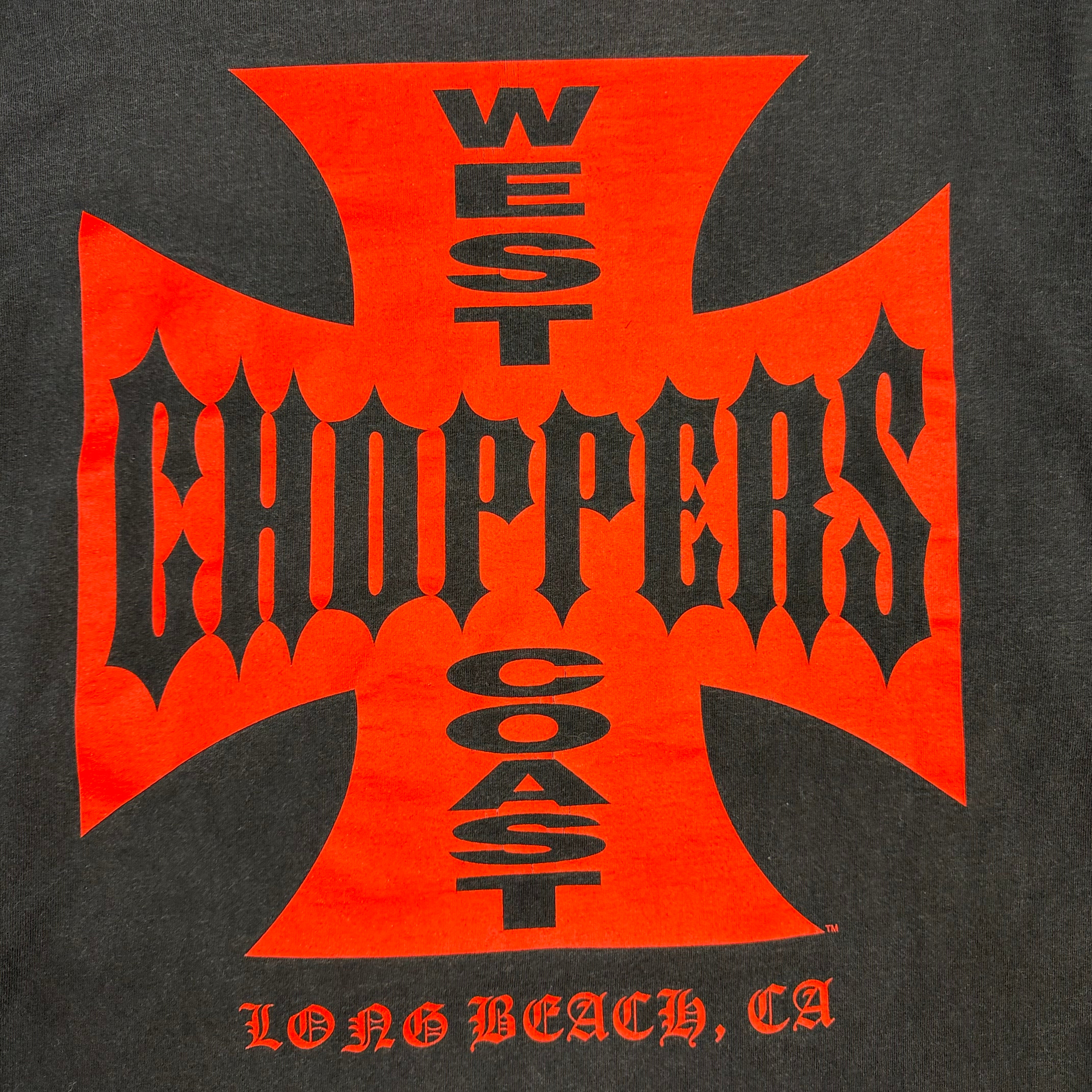 Vintage West Coast Choppers Long Beach Flame Longsleeve Black