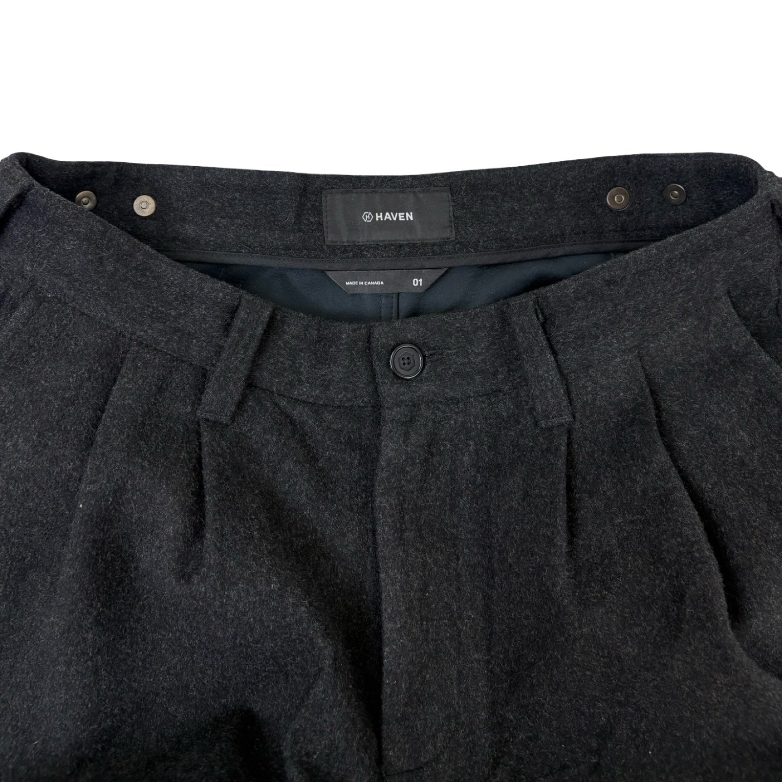 Haven Loro Piana Storm System Wool Pant Black