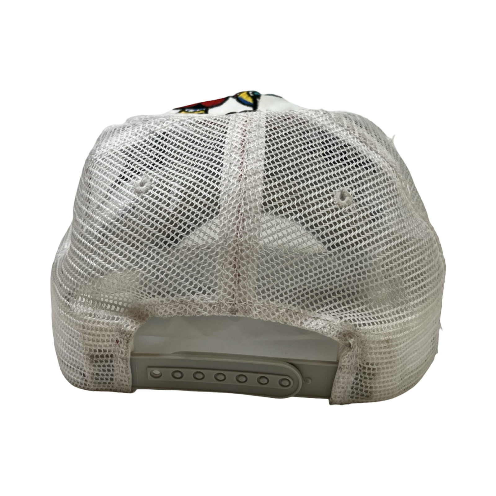 Vintage Ed Hardy by Christian Audigier White Mesh Tattoo Trucker Hat