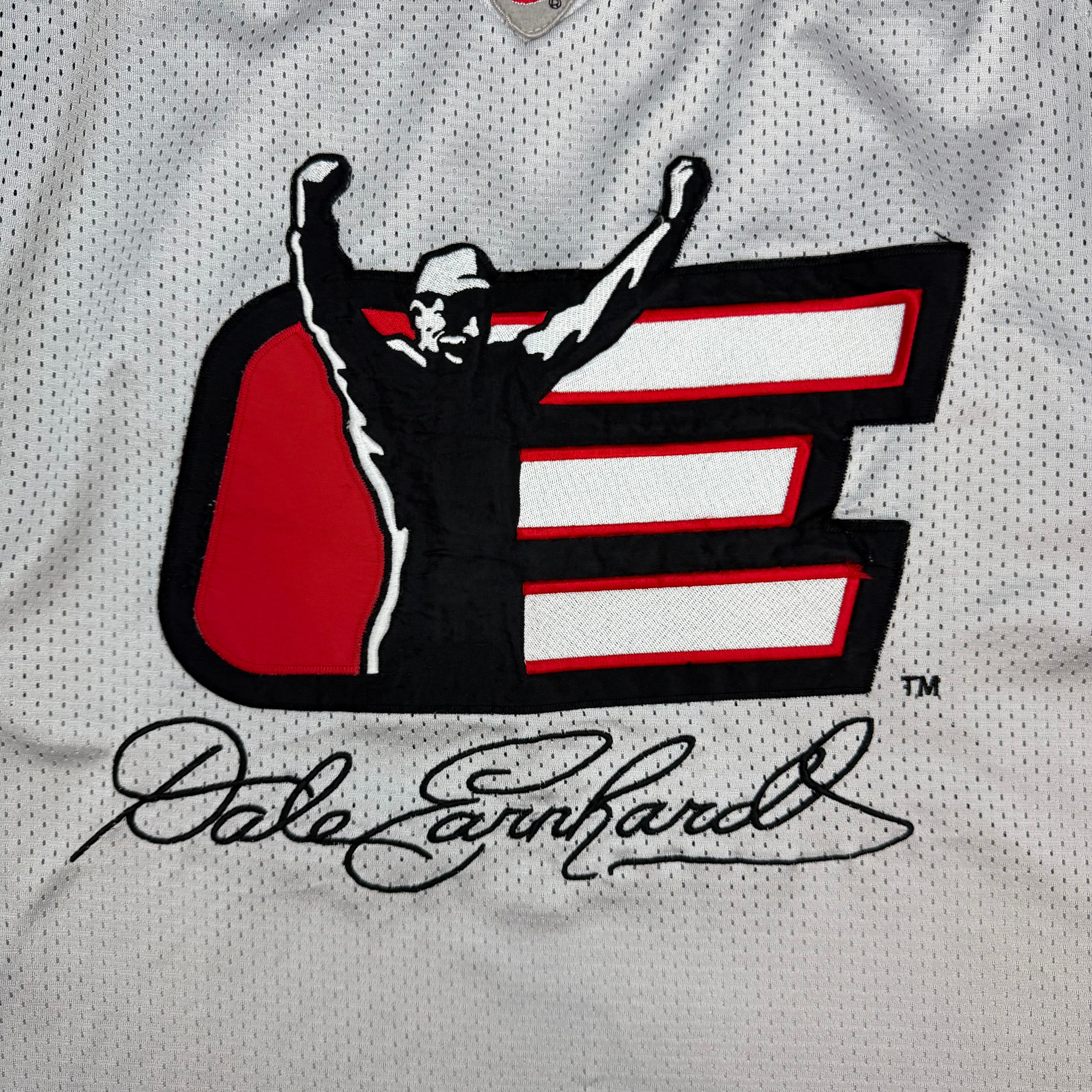 Vintage Chase Authentics Dale Earnhardt NASCAR Jersey Grey