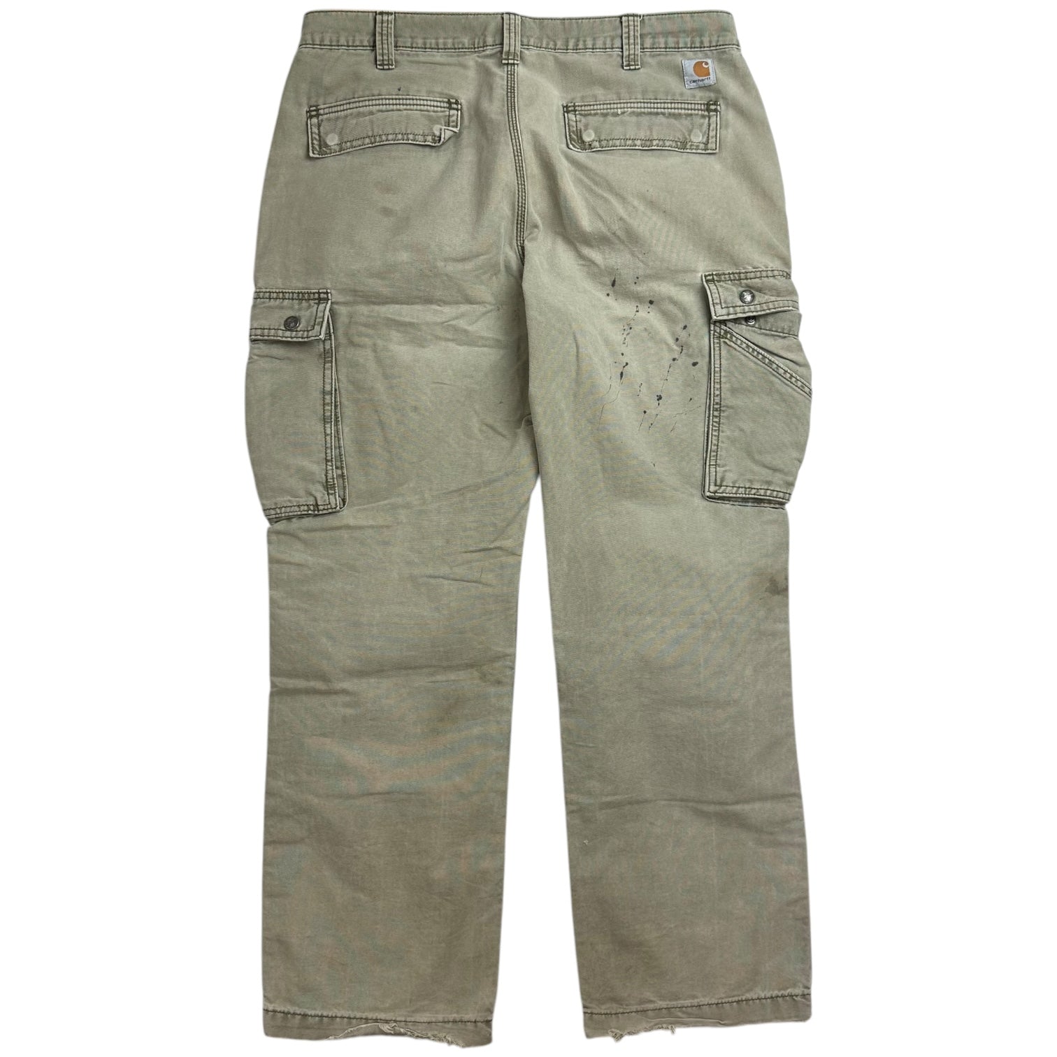 Vintage Carhartt Cargo Carpenter Pants Tan