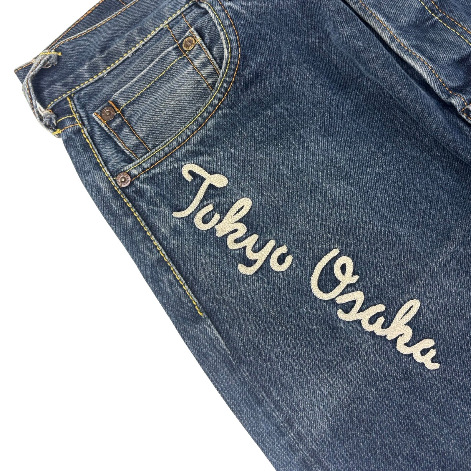 Y2K Evisu Genes Paris Edition Jeans Dark Wash