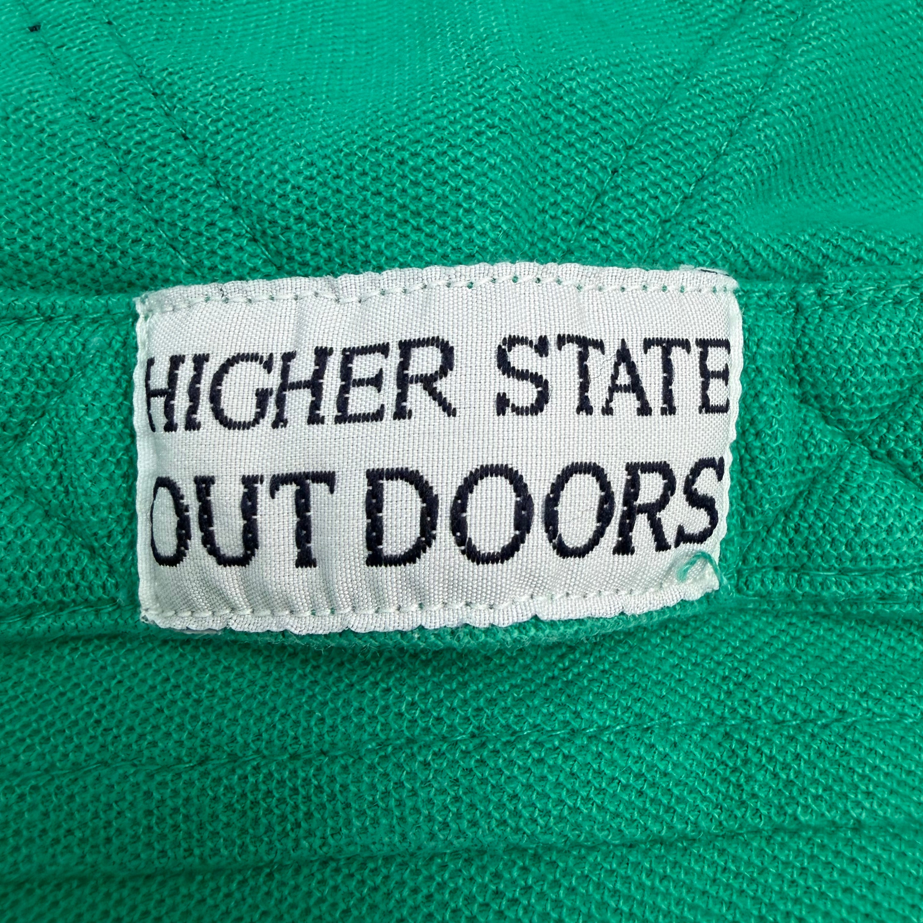 Vintage Higher State Golf Classic Rugby Polo Longsleeve Green