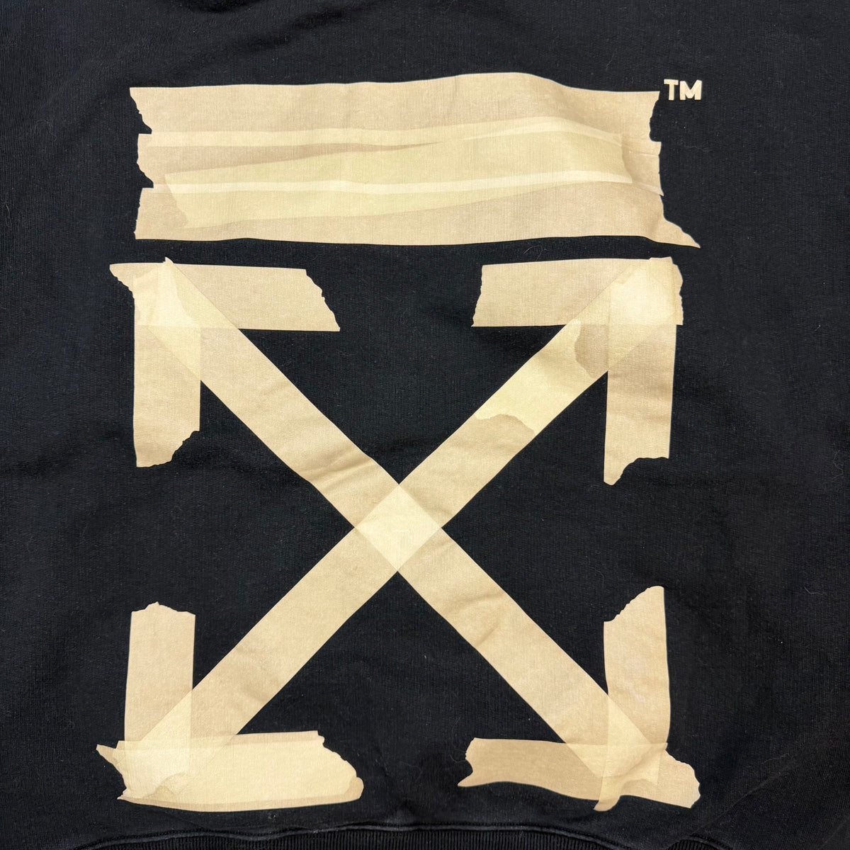 Off-White Tape Arrows Over Hoodie Black