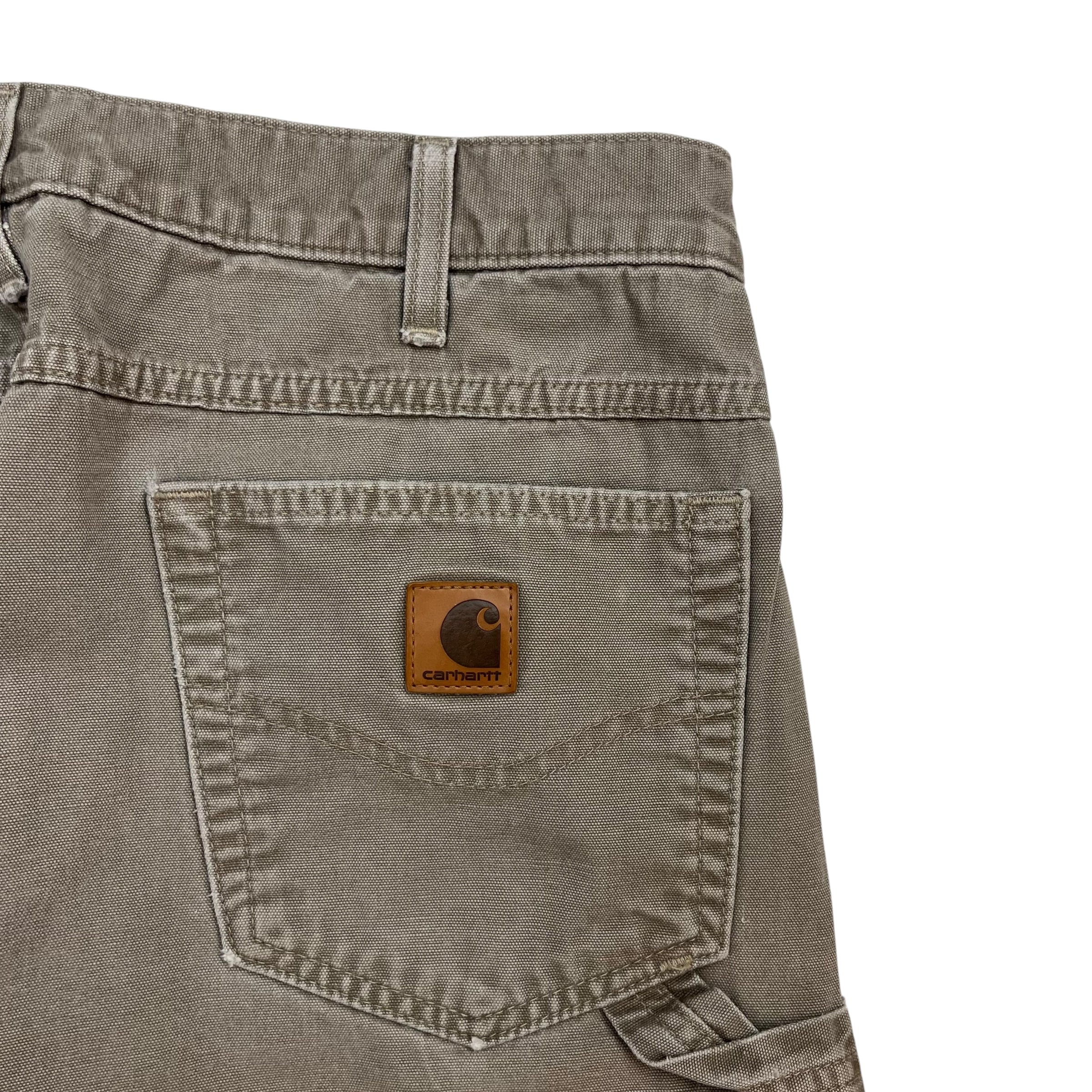 Vintage Carhartt Dungaree Pants Grey Beige