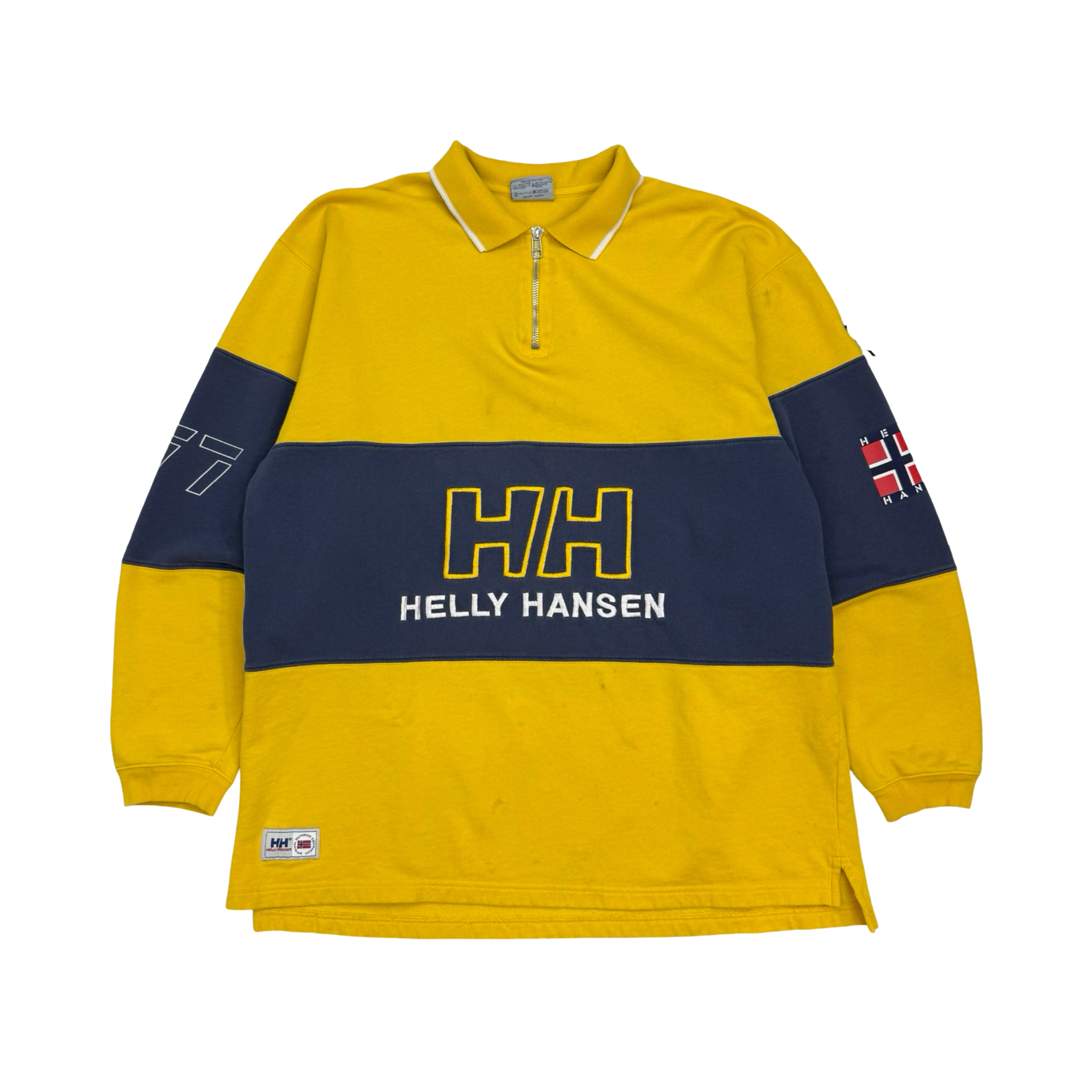 Vintage Helly Hansen Quarter Zip Yellow