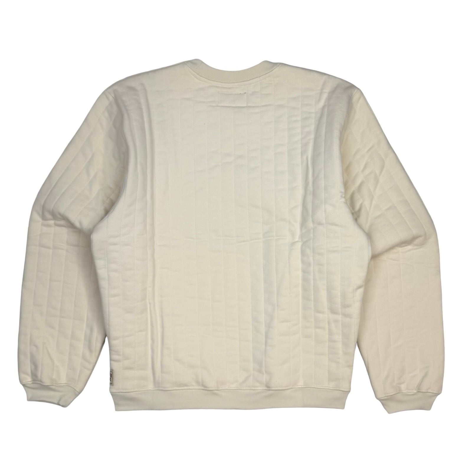 Stussy Vertical Quilt Crewneck Ivory