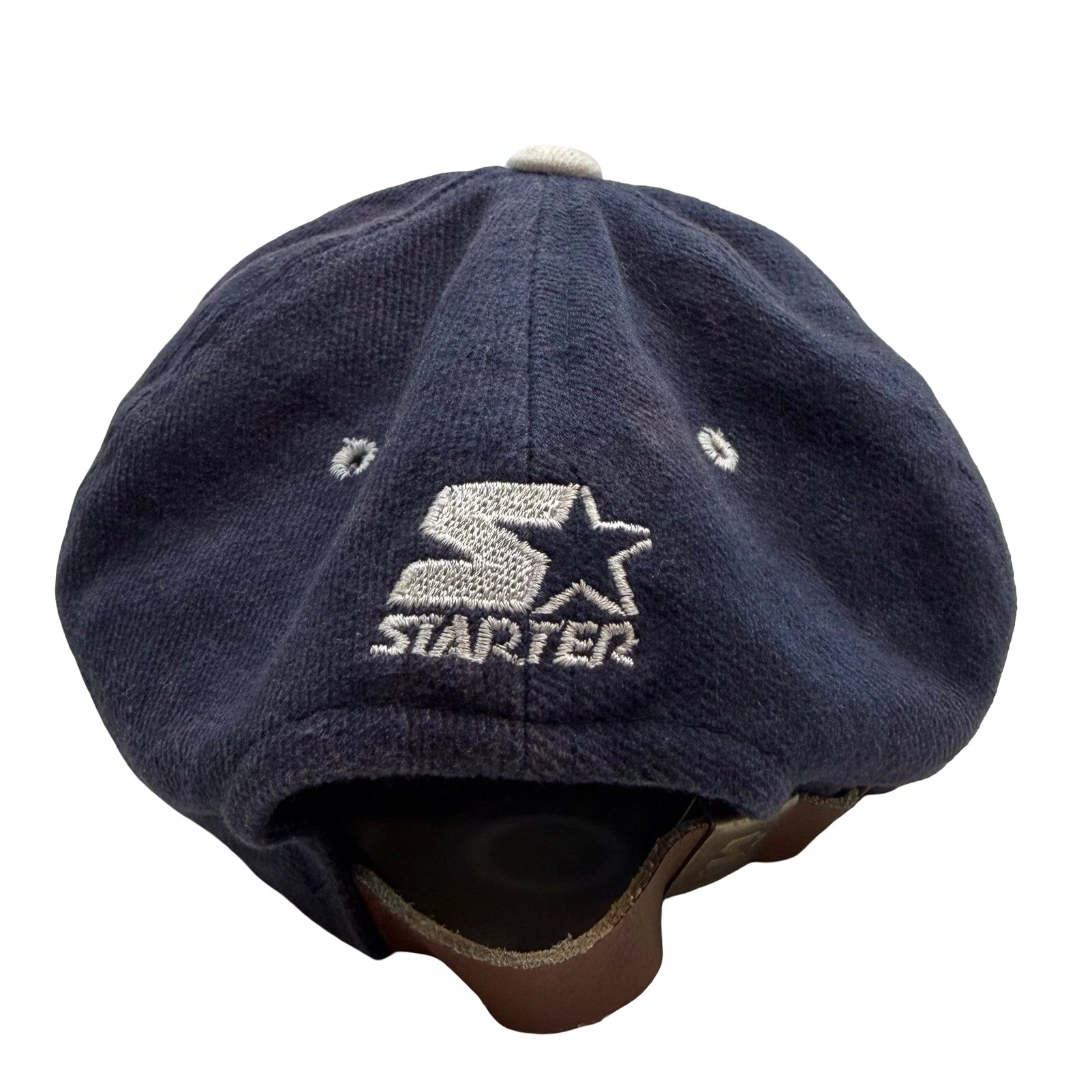 Vintage University Of Alberta Starter Chenille Logo Embroidered Hat Navy