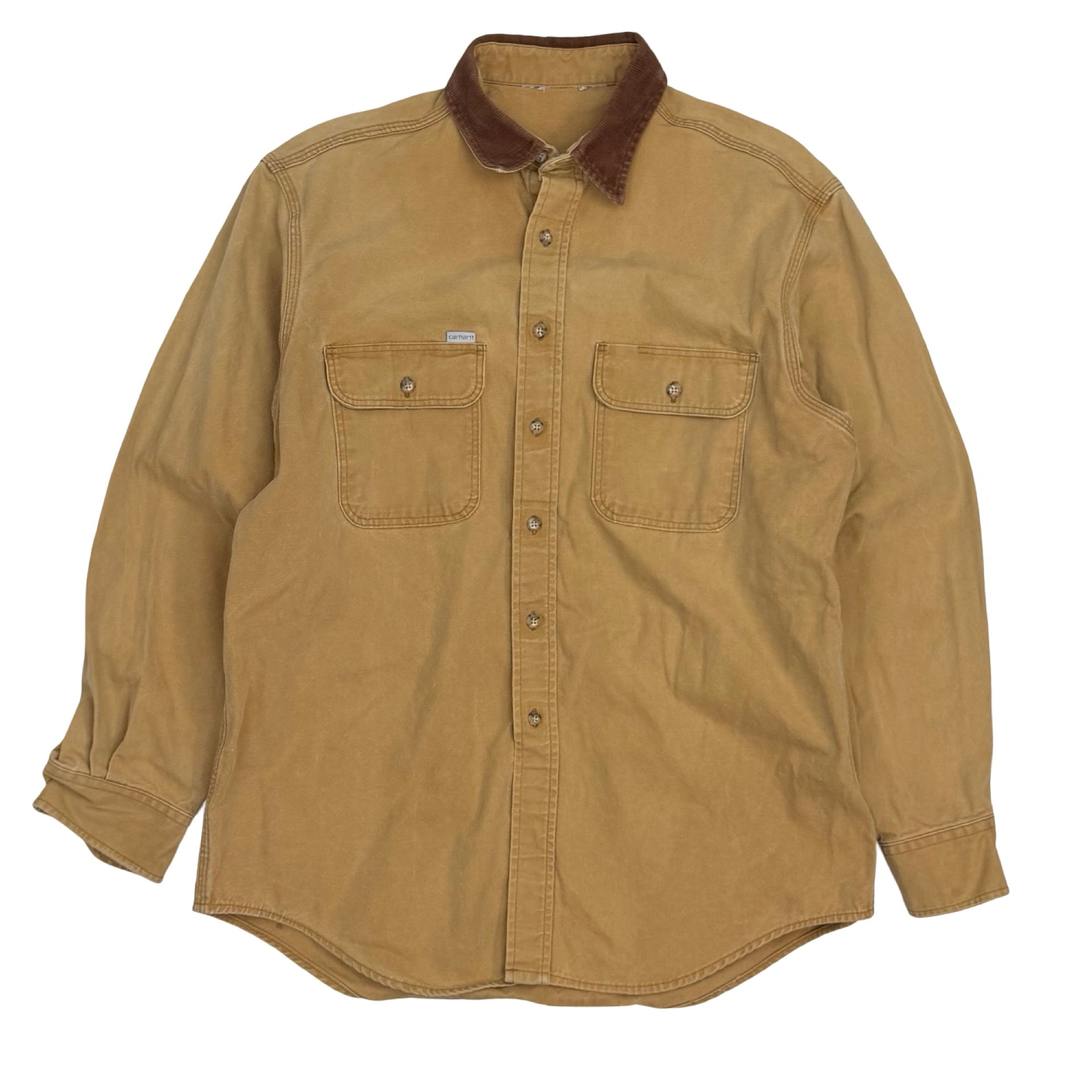 Vintage Carhartt Duck Work Shirt Brown