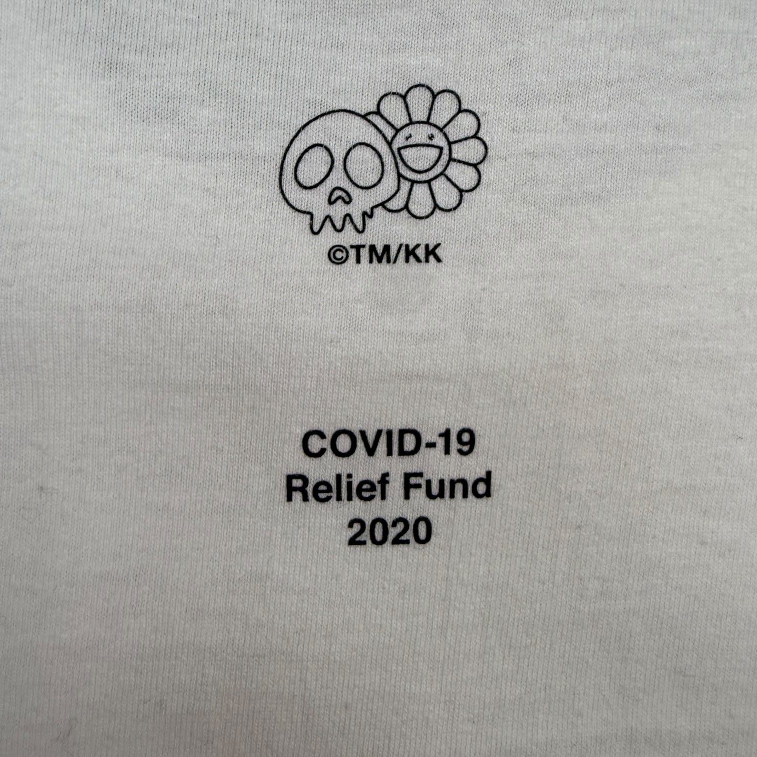 Supreme Takashi Murakami Covid-19 Relief Box Logo Tee White