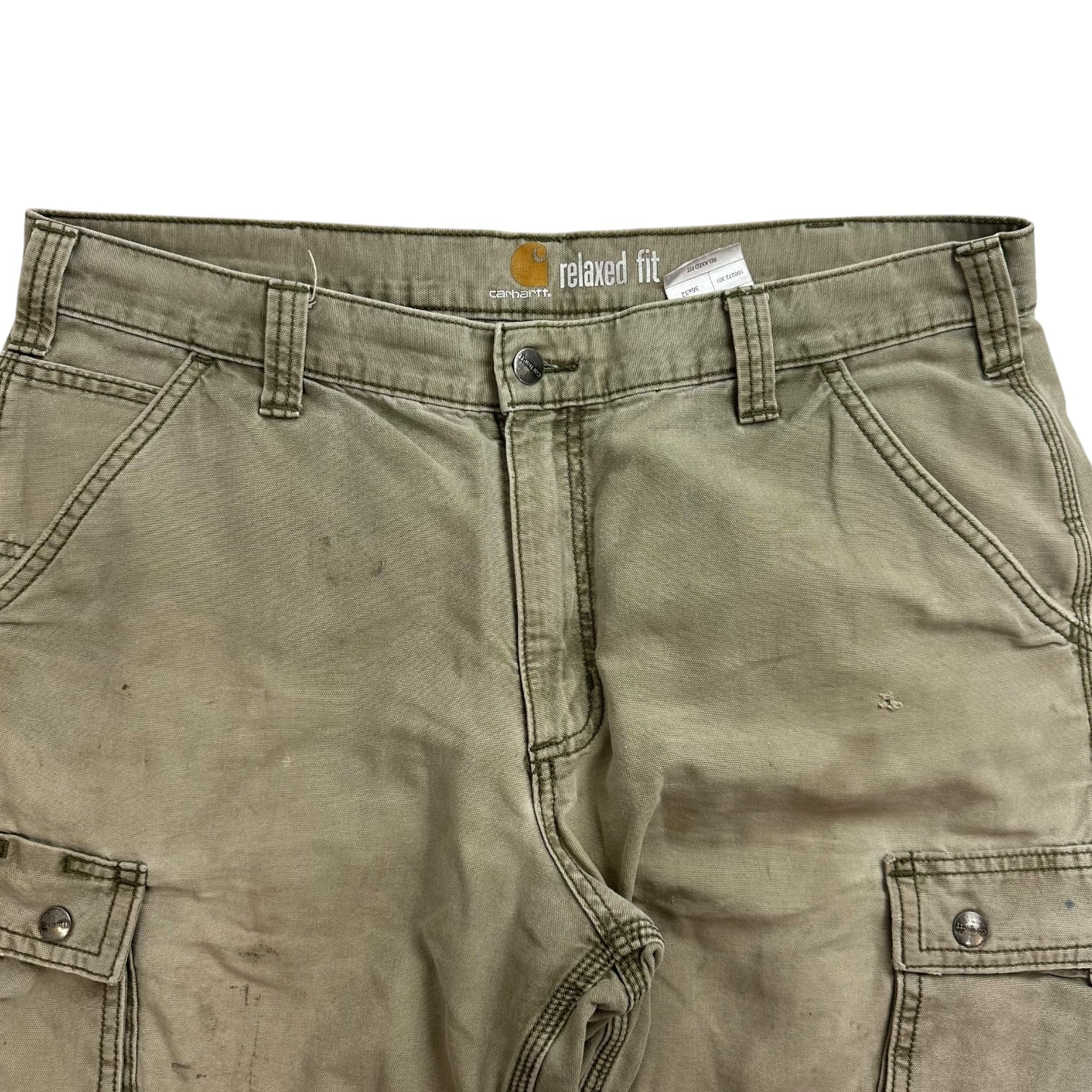 Vintage Carhartt Cargo Carpenter Pants Tan