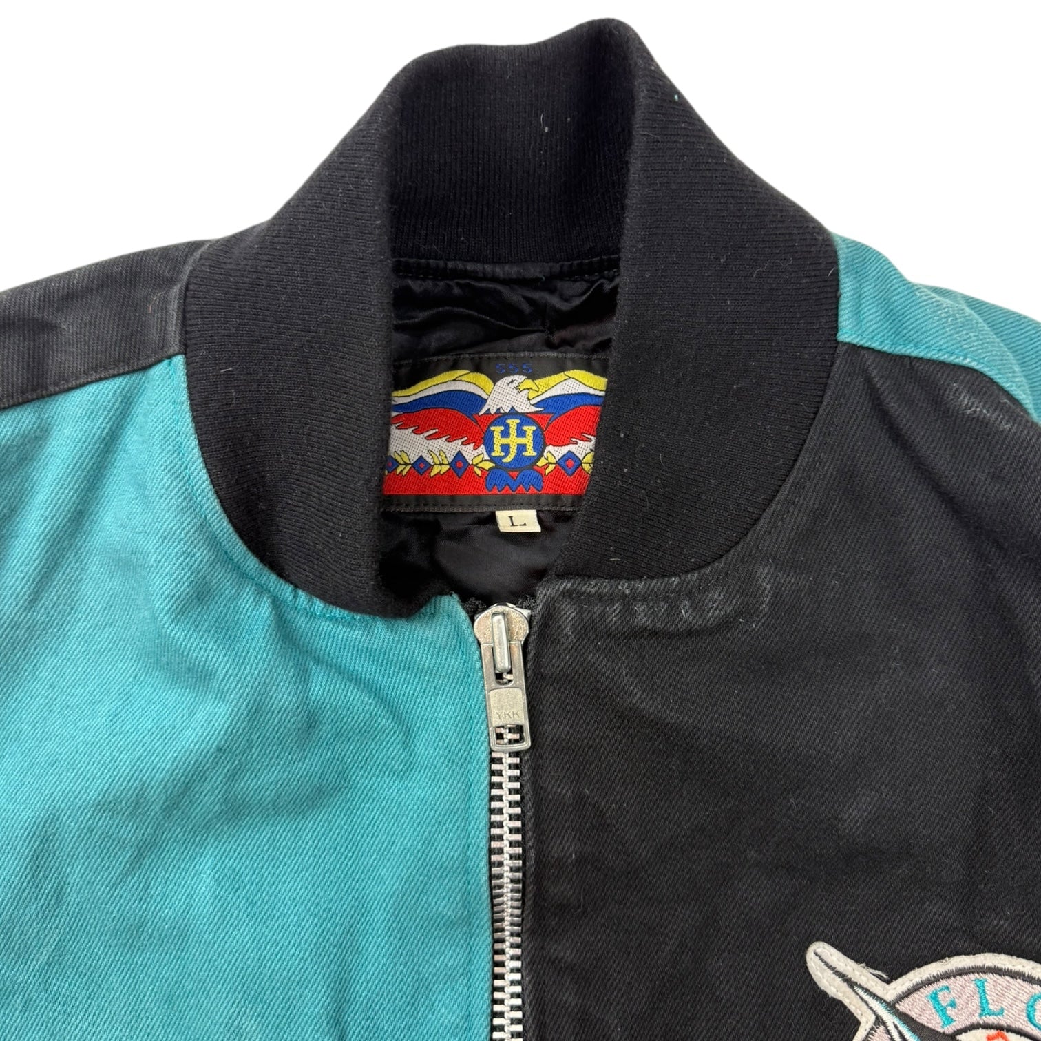 Vintage Jeff Hamilton Florida Marlins Two Tone Jacket