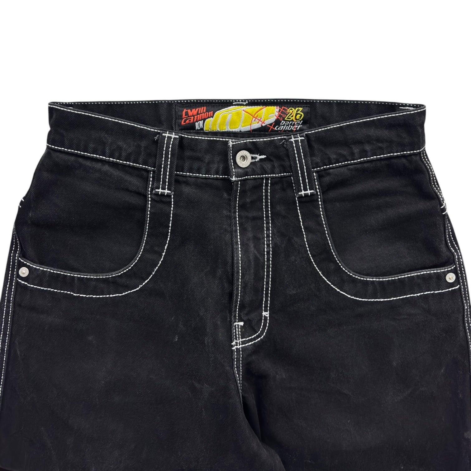 (W) JNCO Industries Wide Leg Jeans Black