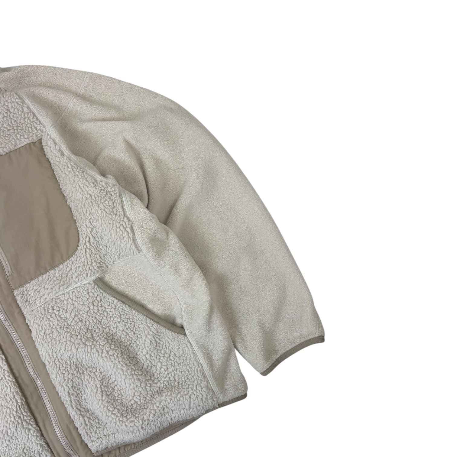 Uniqlo x White Mountaineering Fleece Full-Zip Jacket Natural