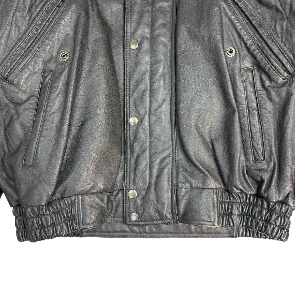 Vintage Cosa Nova Leather Jacket Black