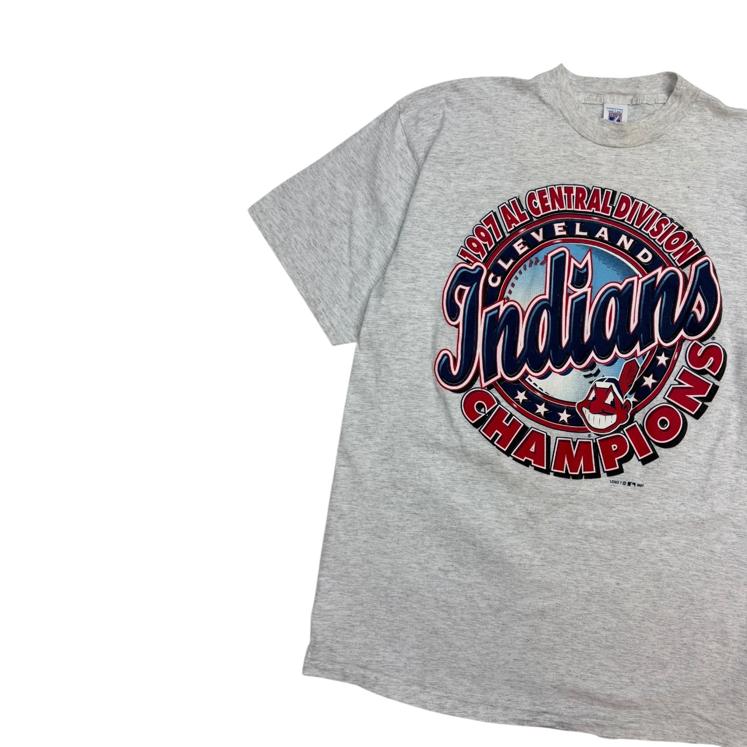 Vintage 1997 Cleveland Indians T-Shirt Grey