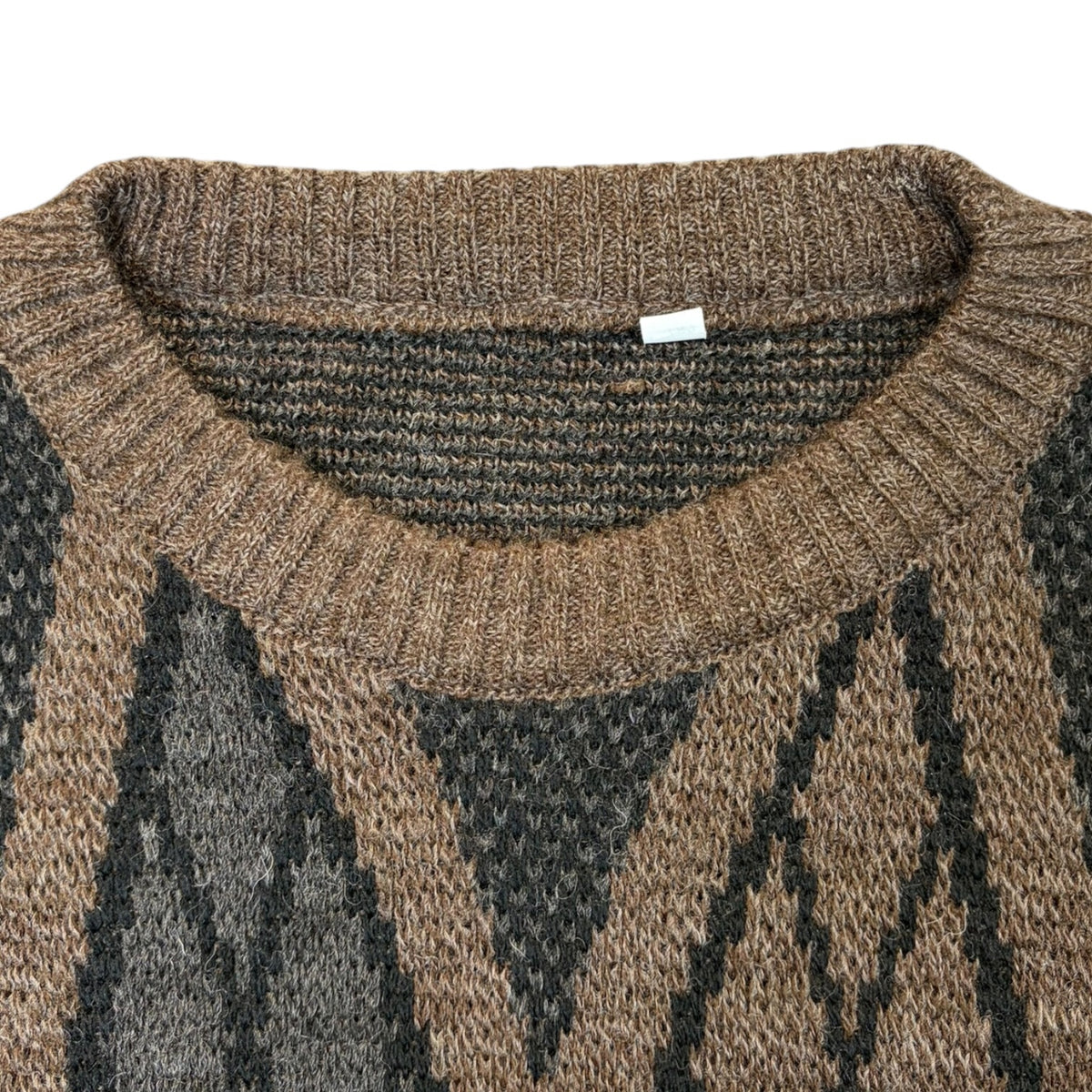 Vintage 90s Knit Crewneck Sweater Brown