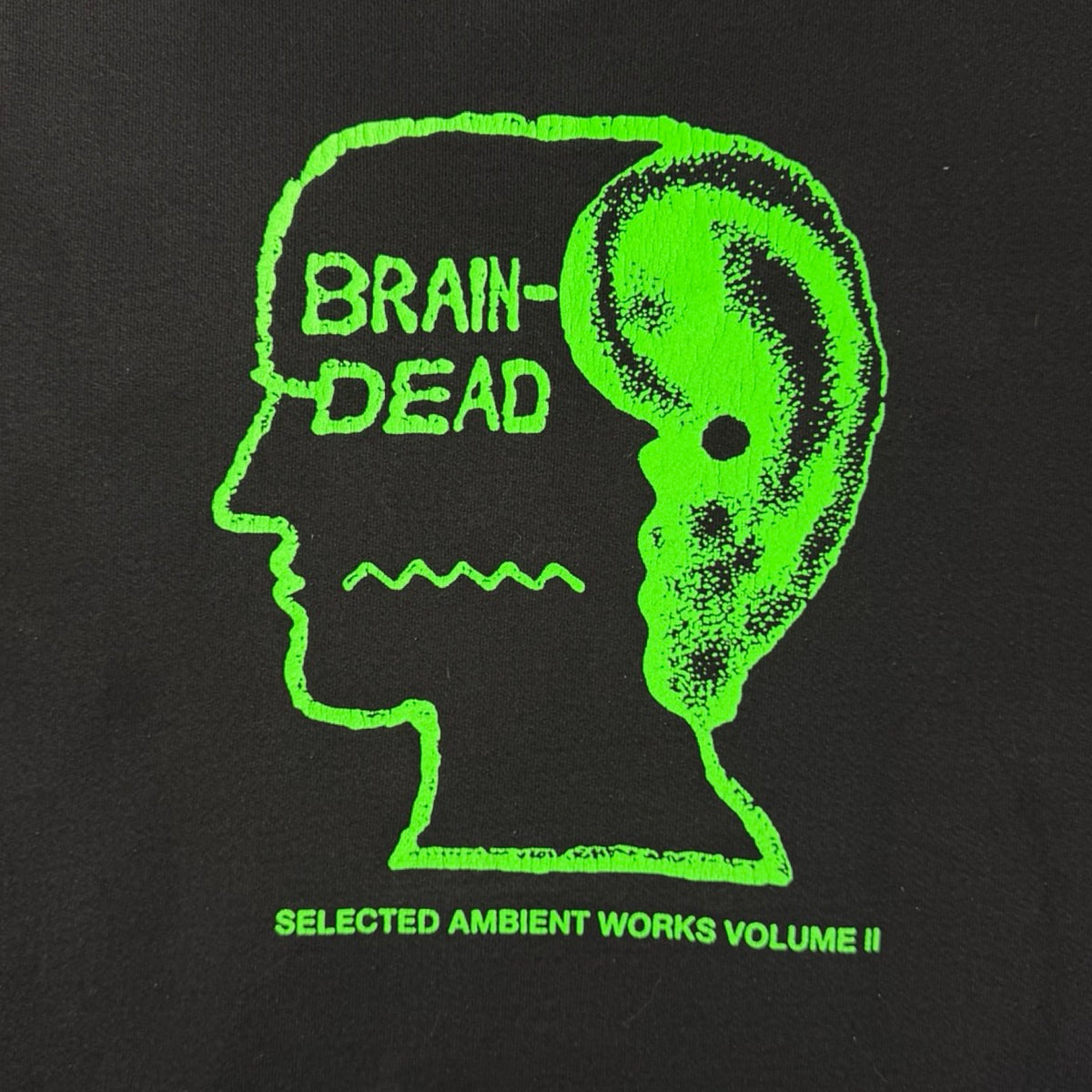Braindead Half-Zip Pullover Hoodie Black