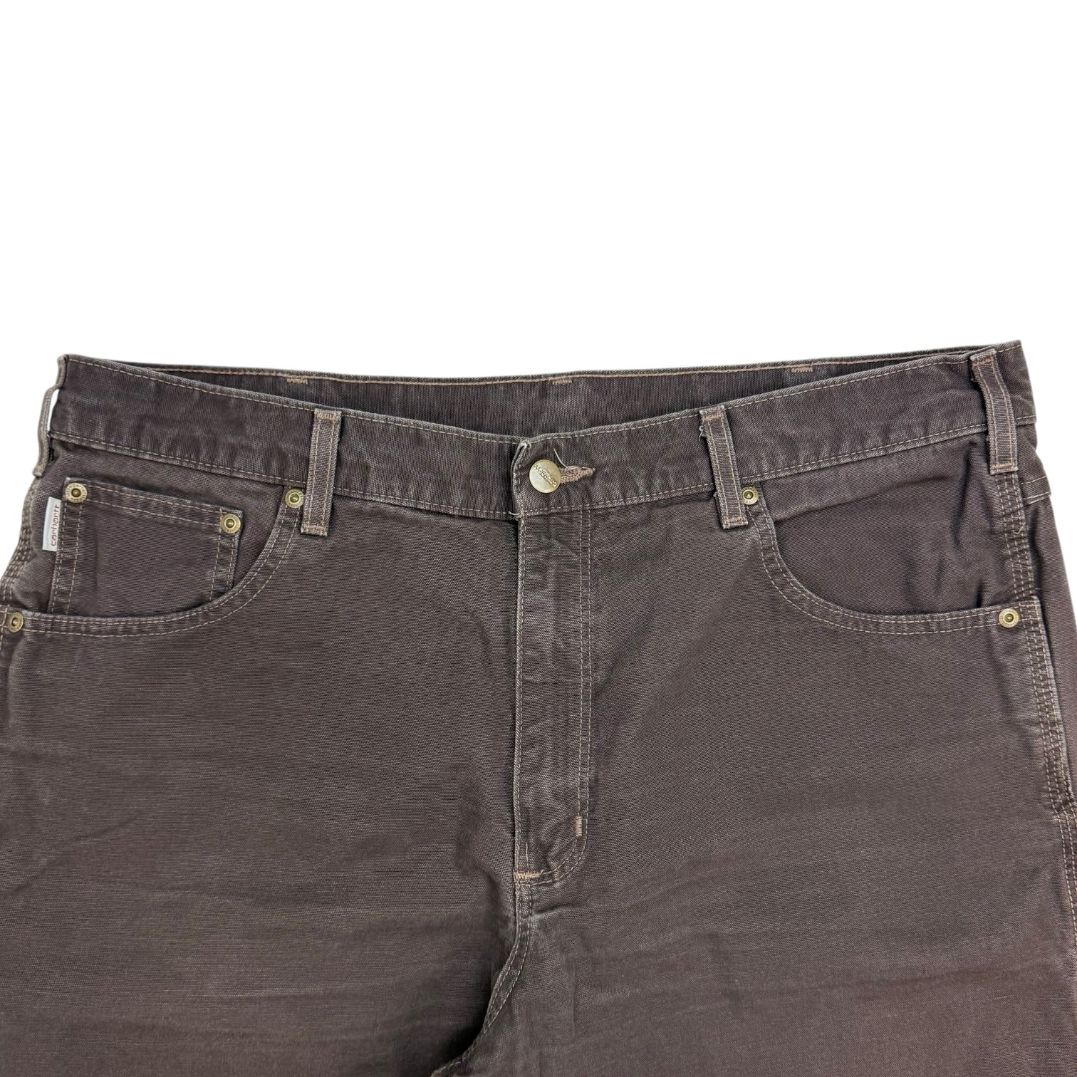 Vintage Carhartt Dunagree Pants Brown