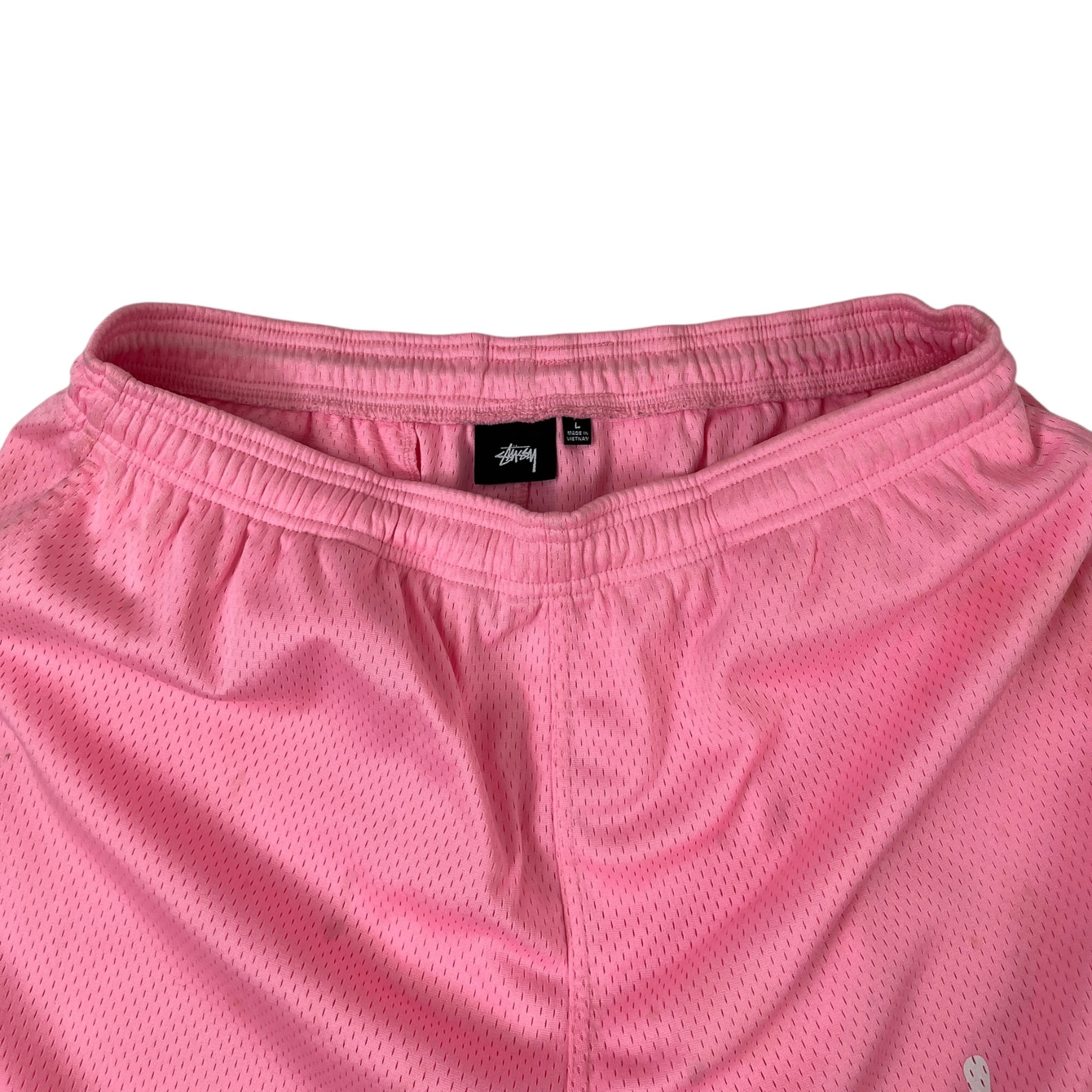 Stussy Big Basic Mesh Short Pink