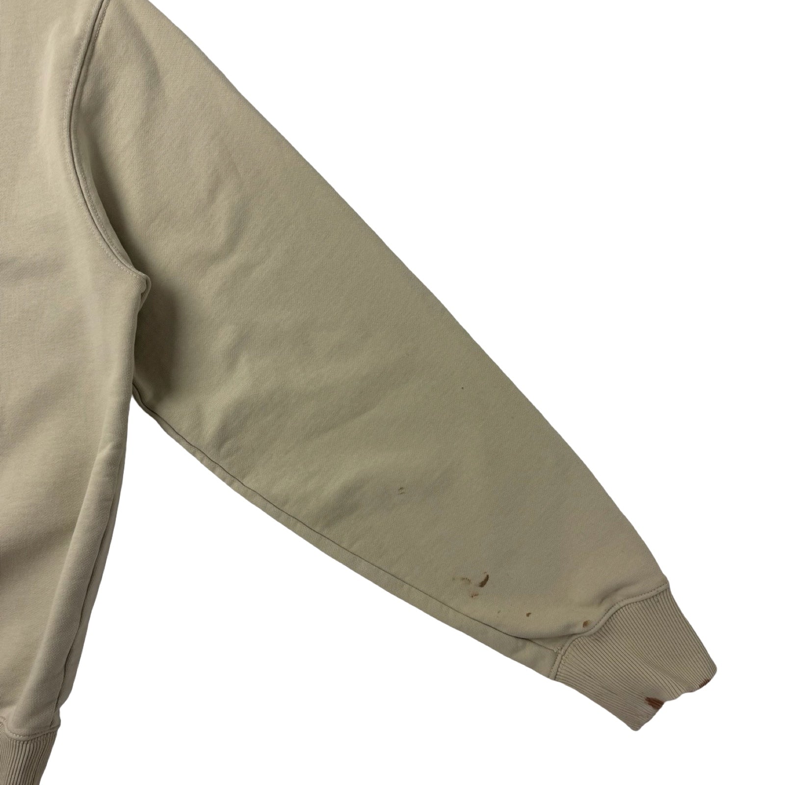 Helmet Lang Taupe Box Logo Crewneck