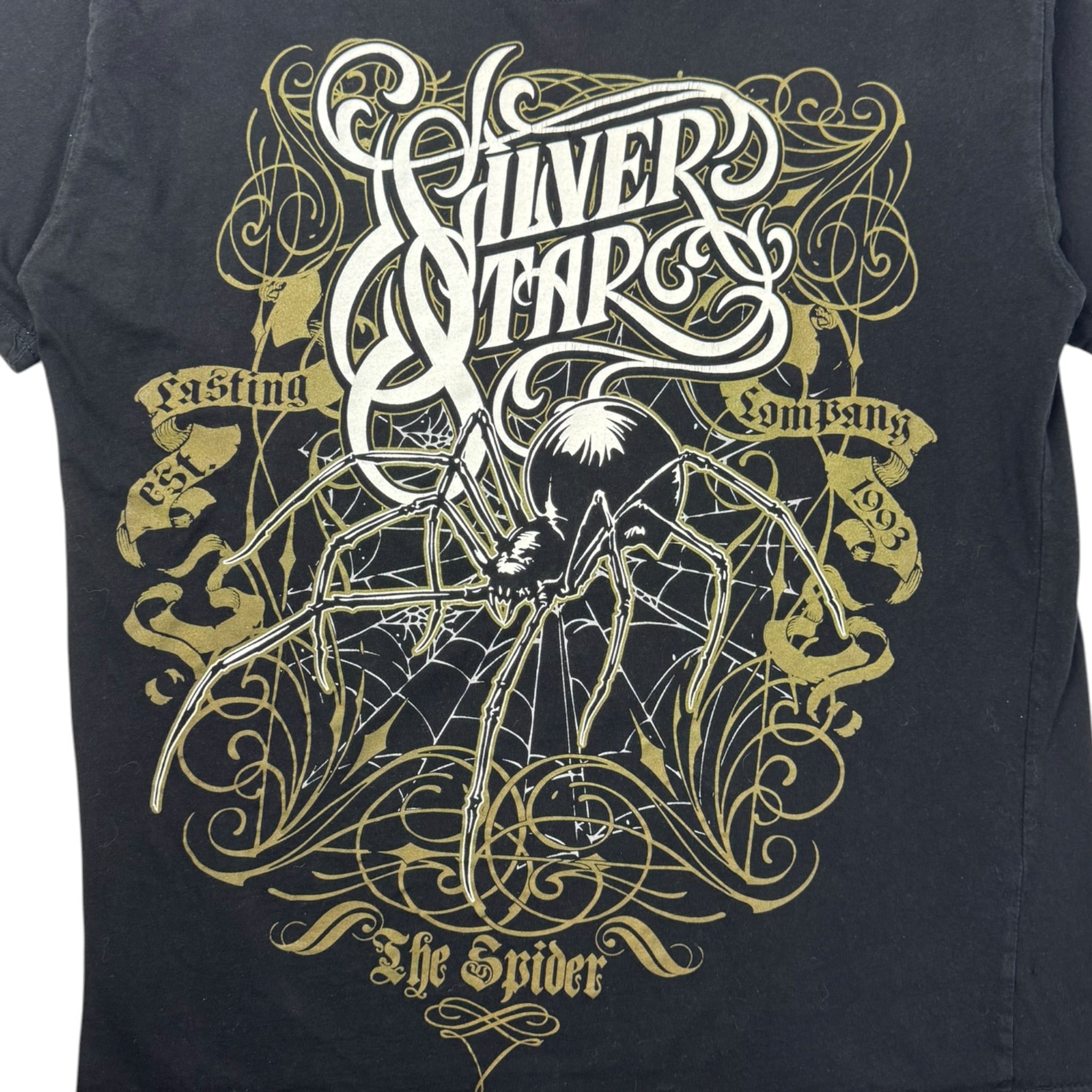 Y2K Silver Star ‘The Spider’ Cyber T-Shirt