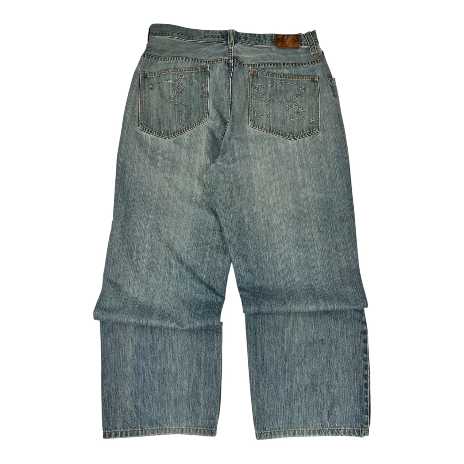 Y2K Ecko Unltd. Embroidered World Map Jeans