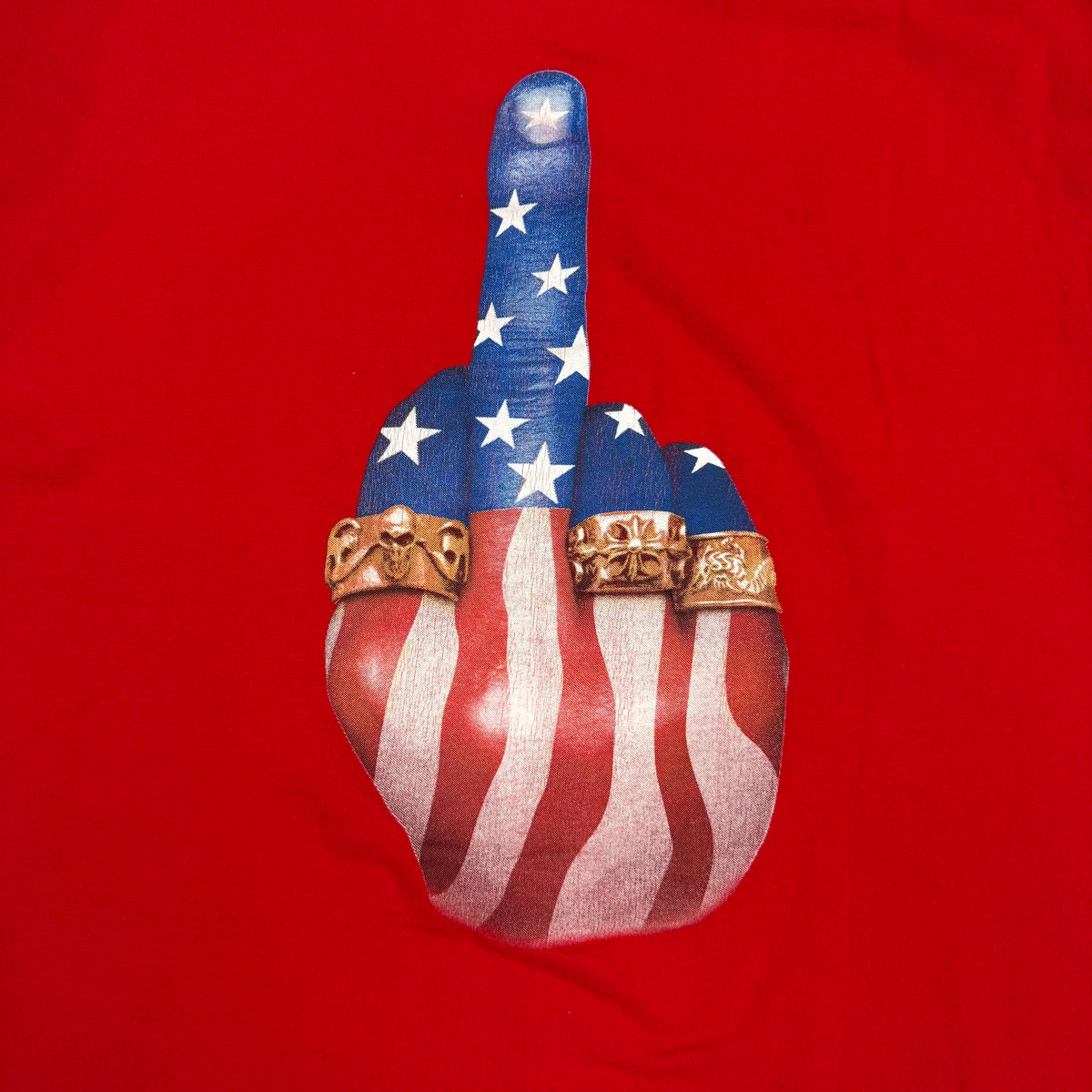Vintage Kid Rock Fast Middle Finger Tee Red