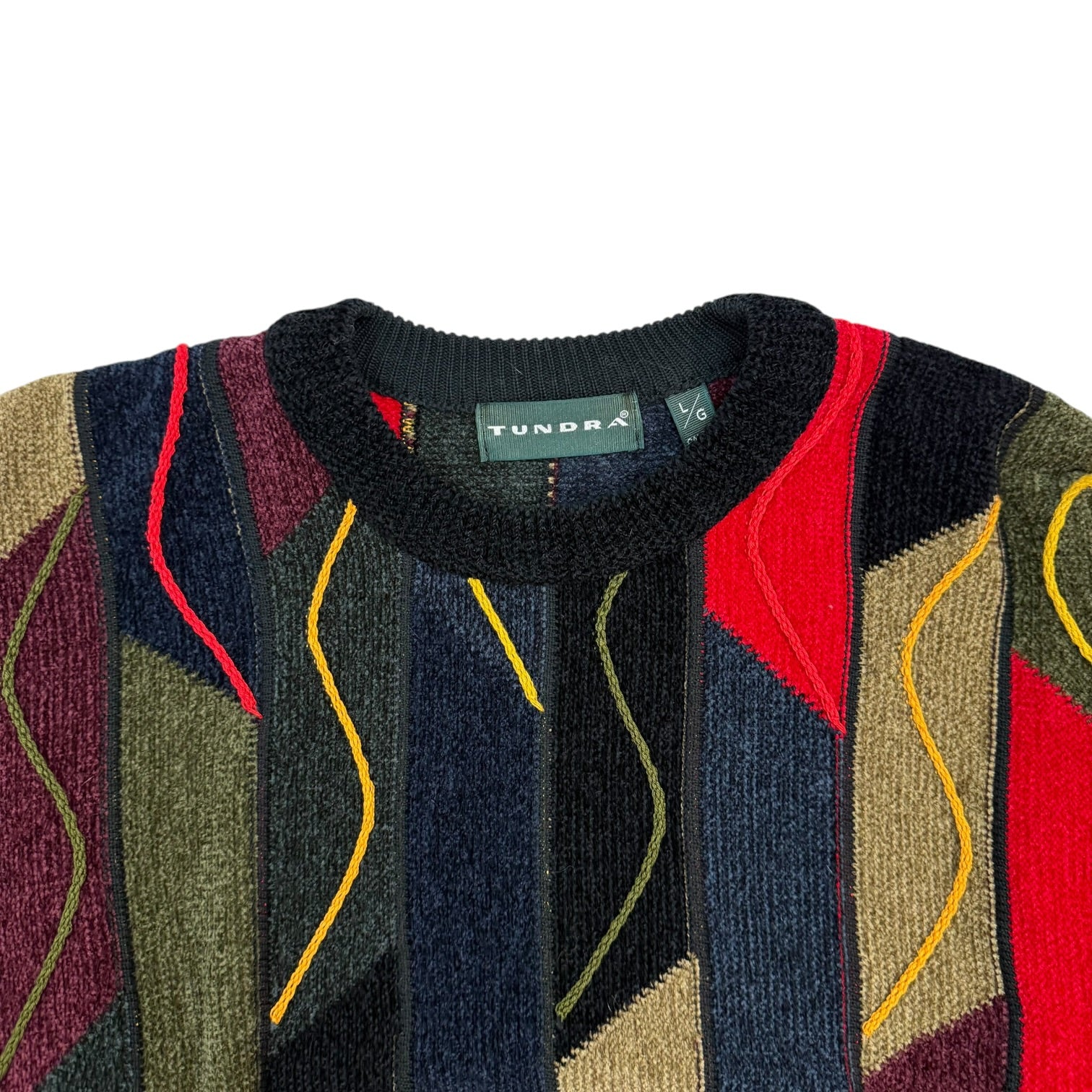 Vintage Tundra Cable Knit Sweater Multicolour