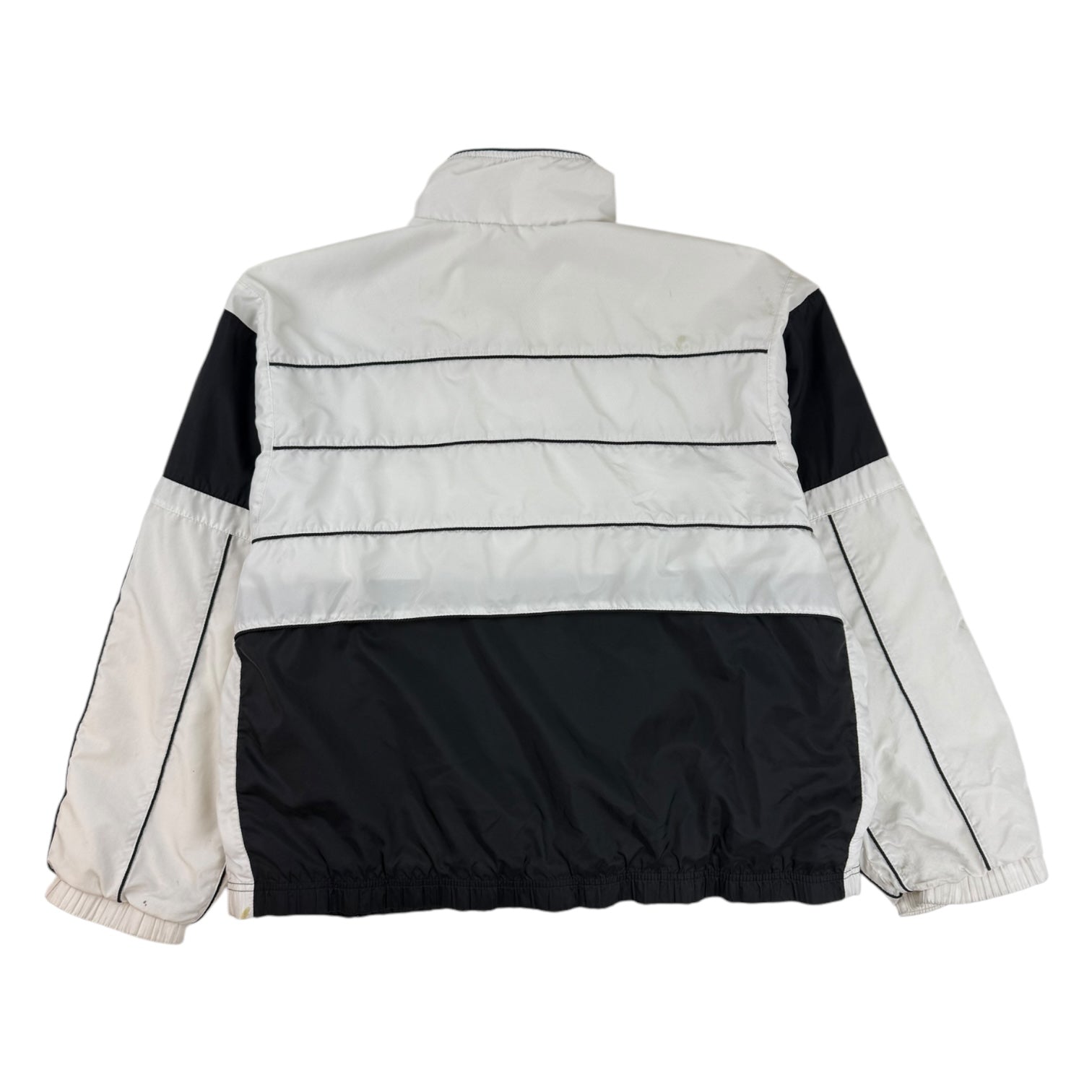 Vintage Nike Striped Windbreaker White/Black