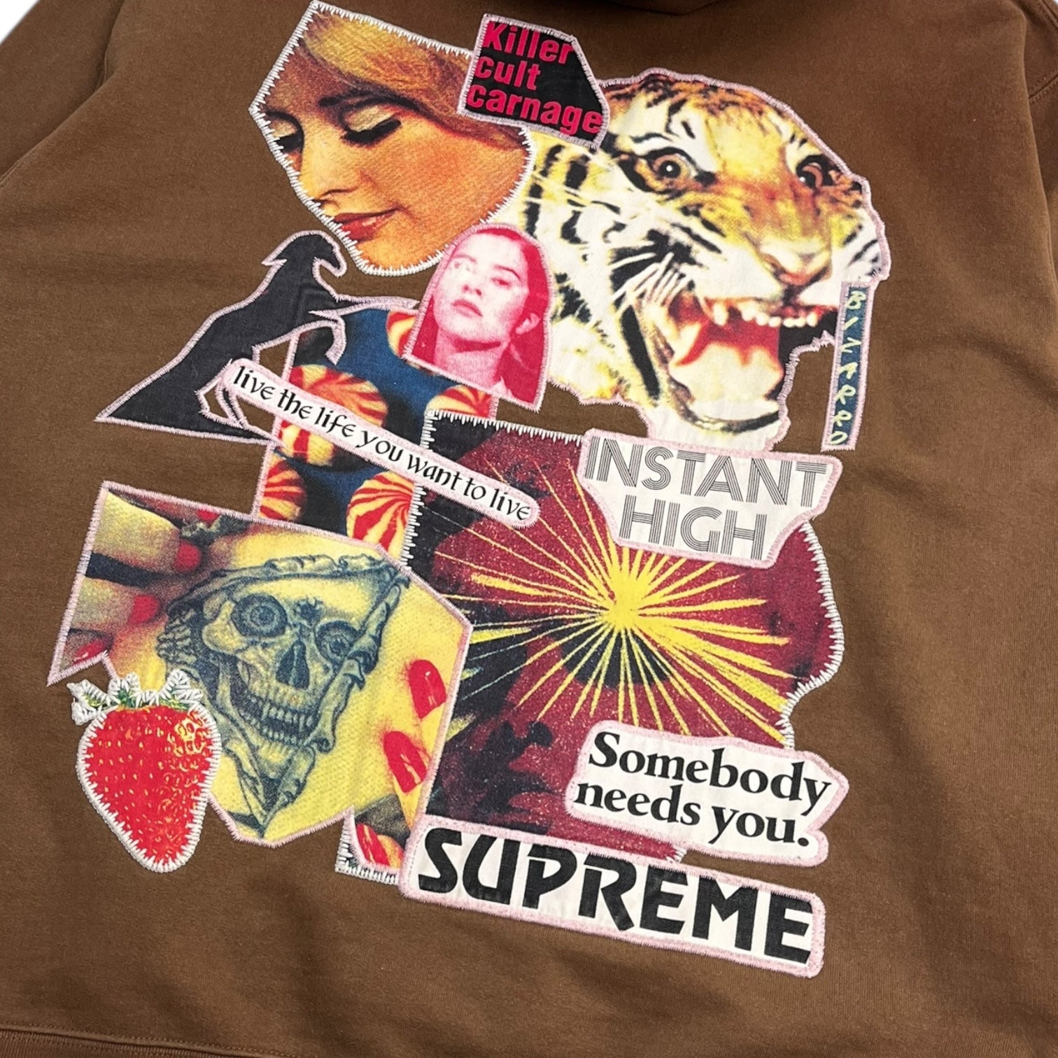 Supreme Instant High Patches Hoodie