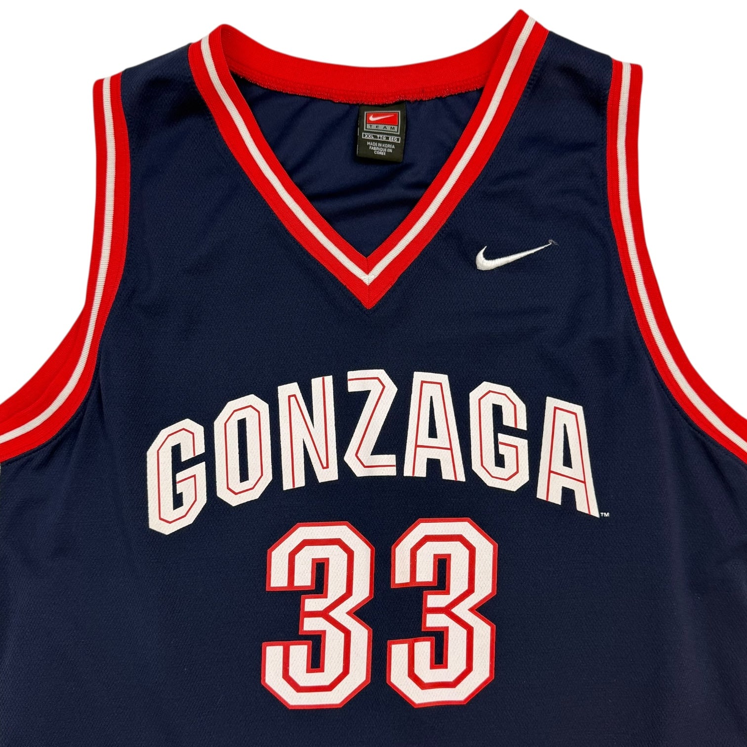 Vintage Nike Team Gonzaga Bulldogs Jersey Navy Blue