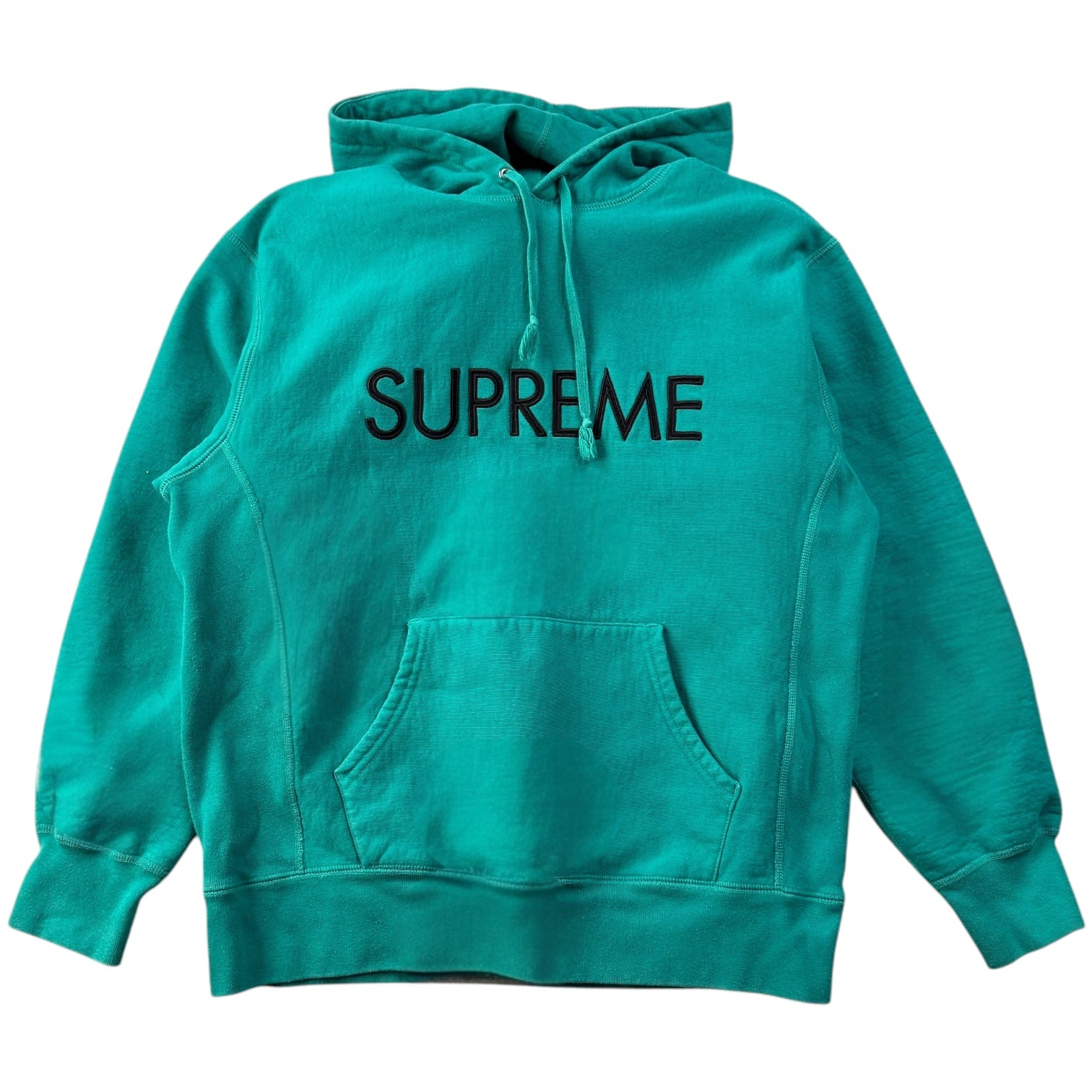 Supreme Capital Hoodie Dark Aqua