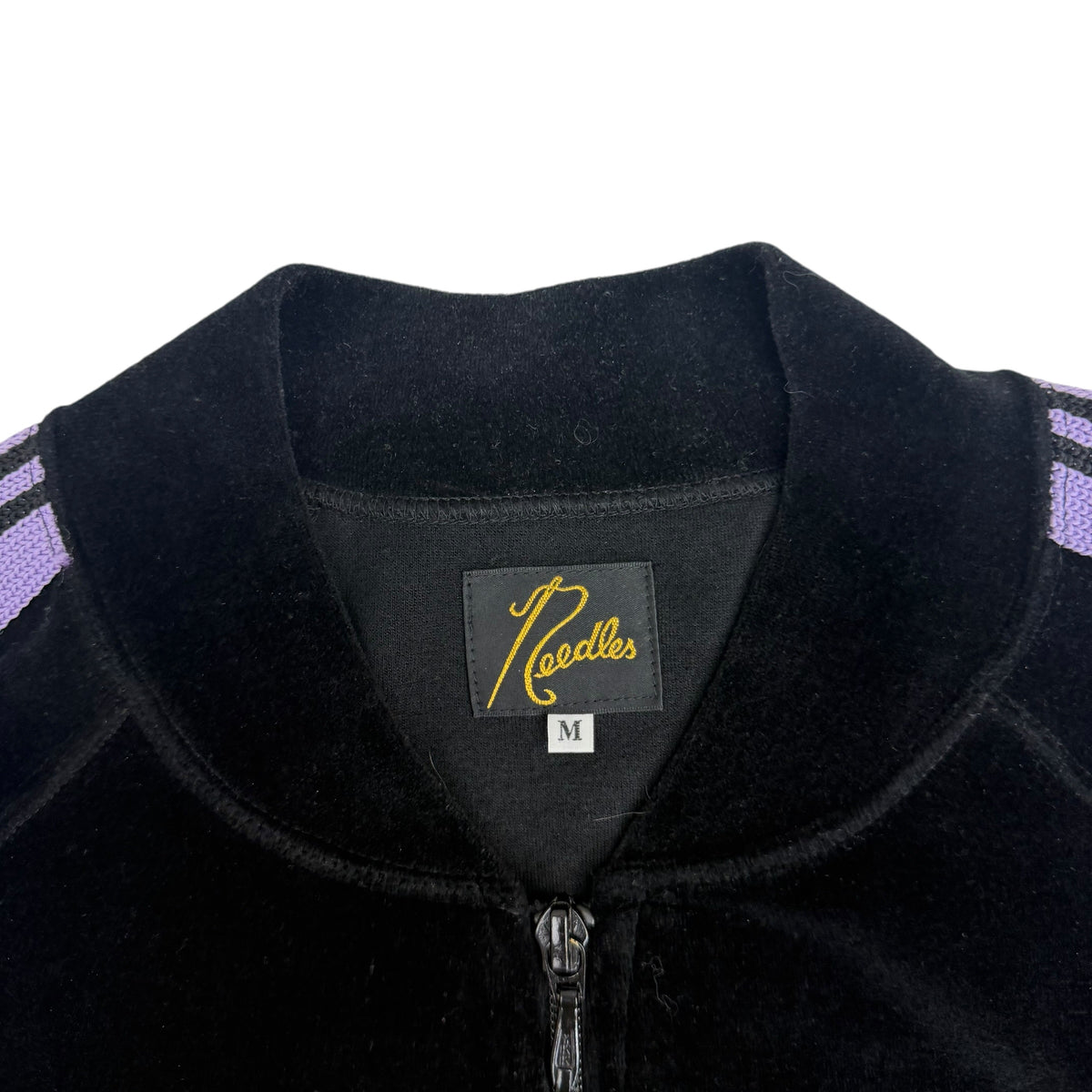 Needles Velour R.C. Track Jacket Black/Purple