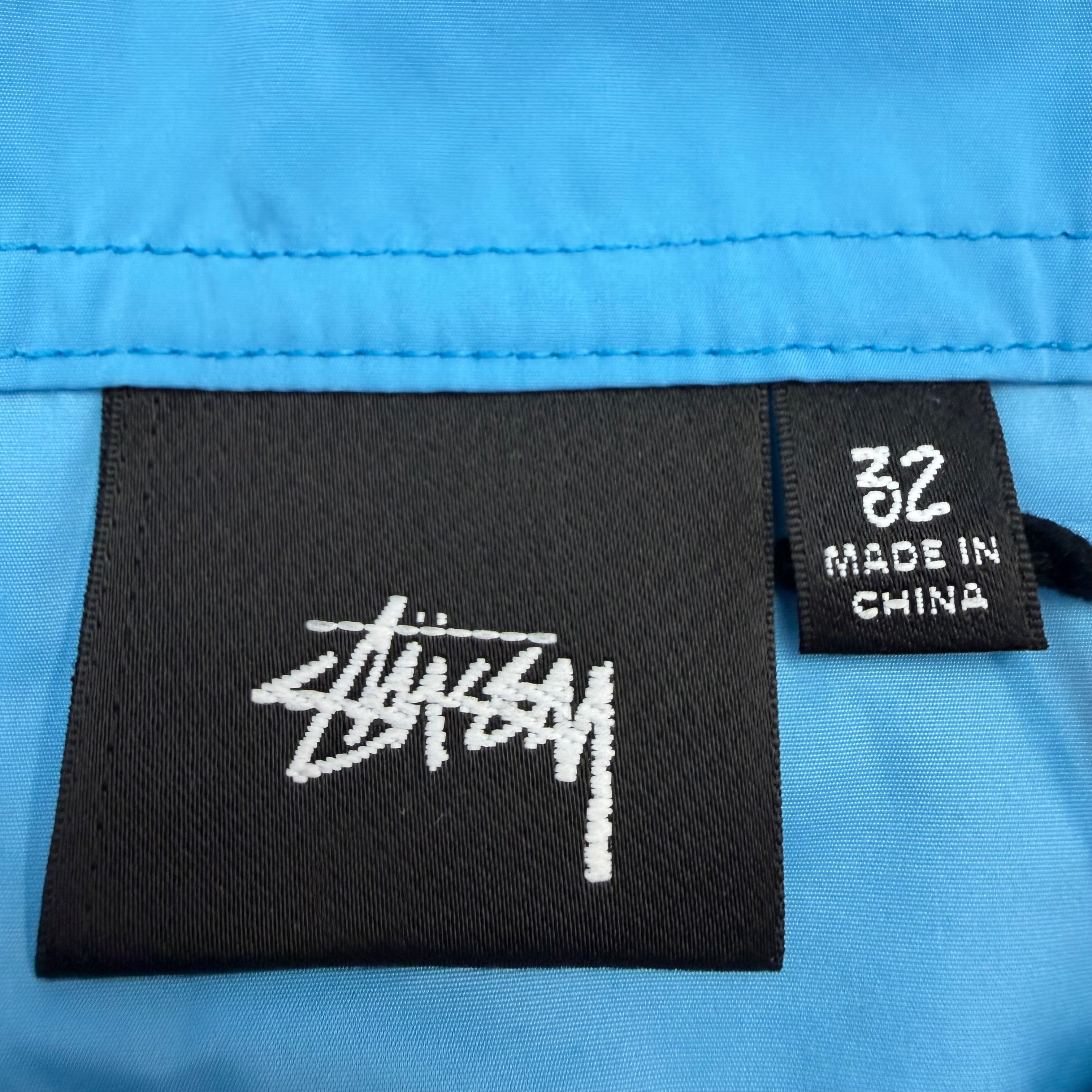 Stussy Curved Panel Board Shorts Blue