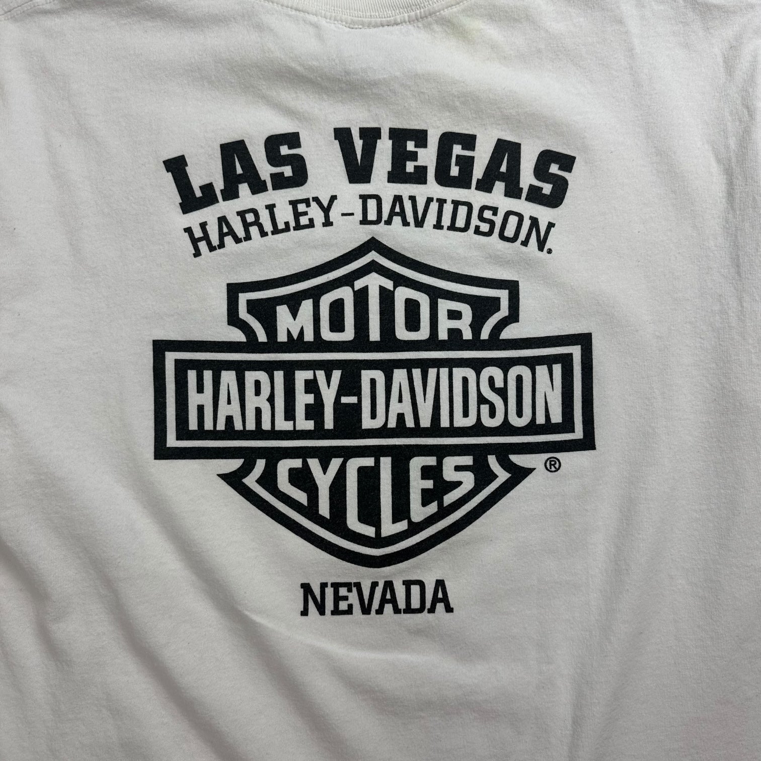 Vintage Harley Davidson Of Las Vegas Tee White