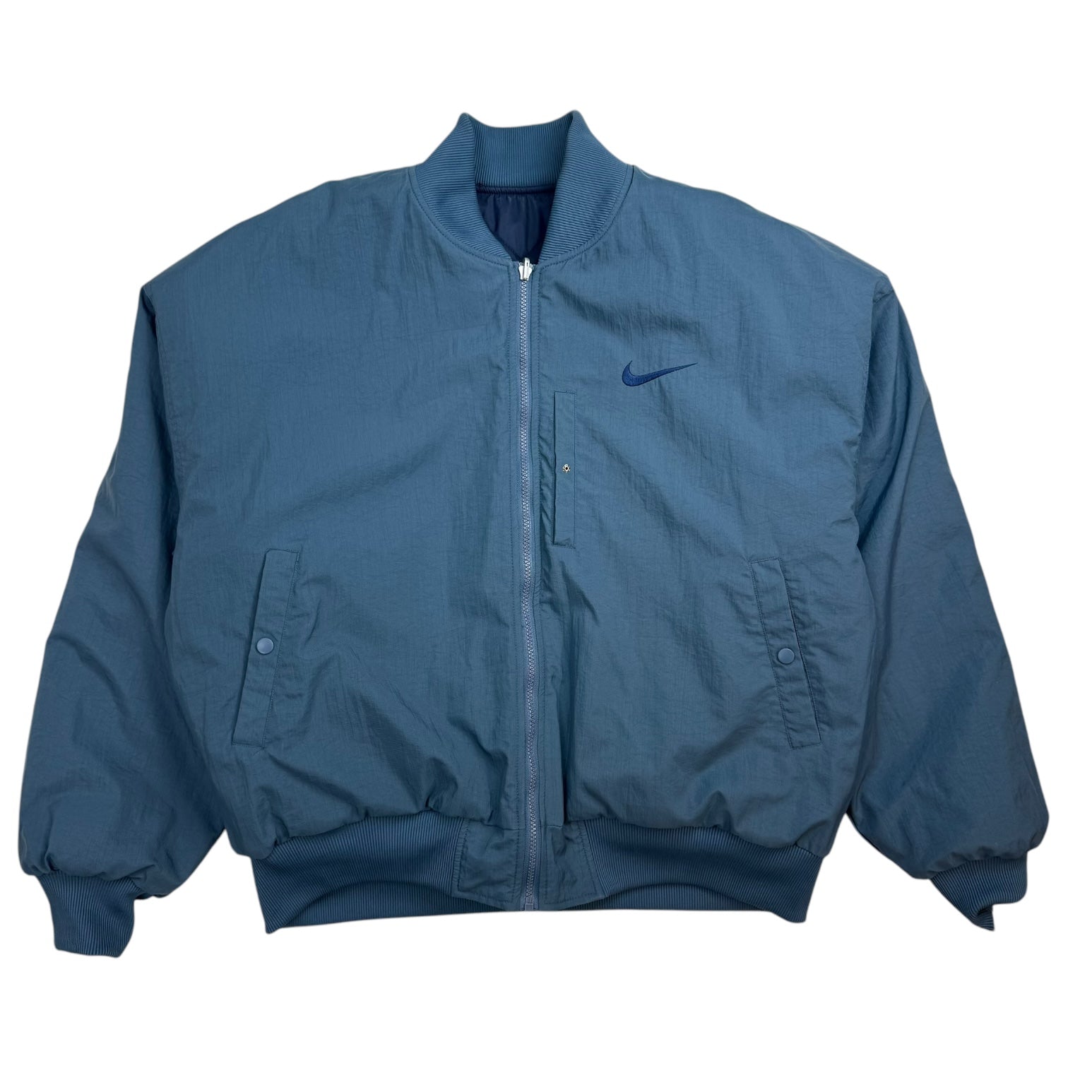 Vintage Nike Reverisble Puffer Jacket Blue