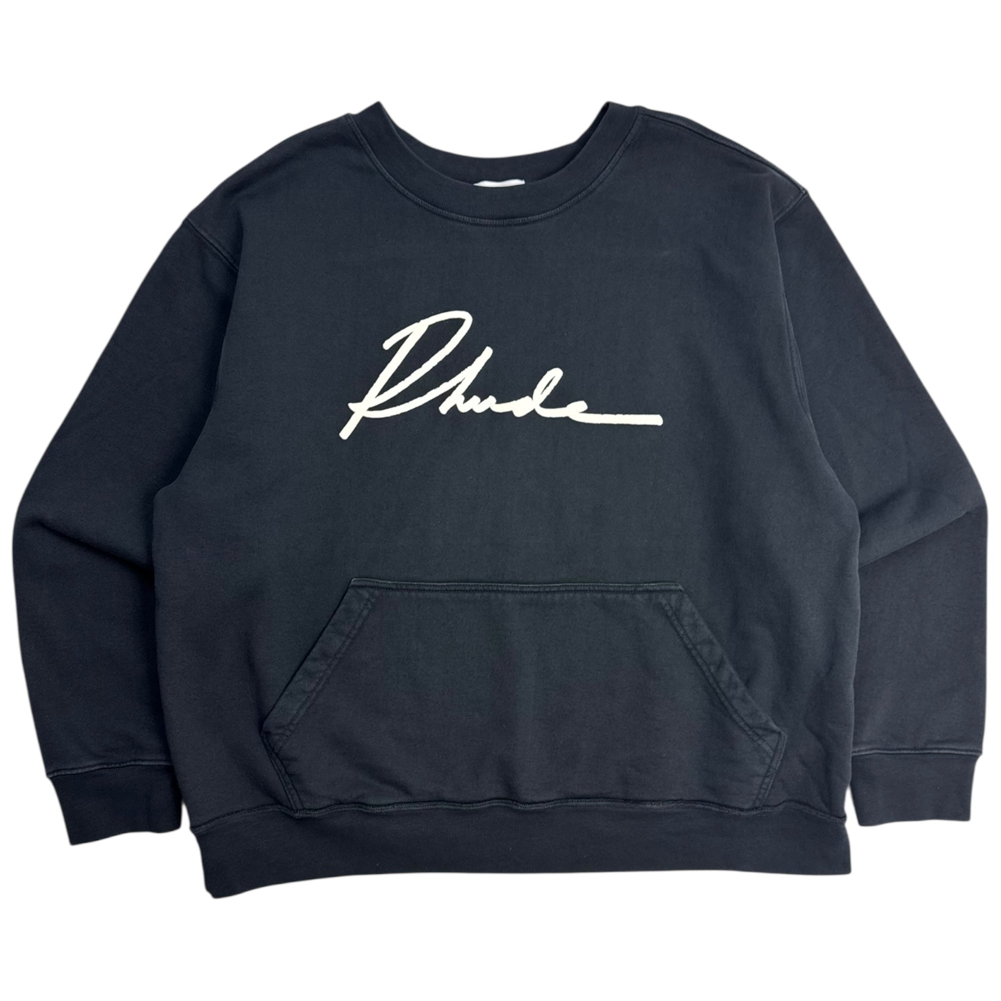 Rhude Script Sweatshirt Black