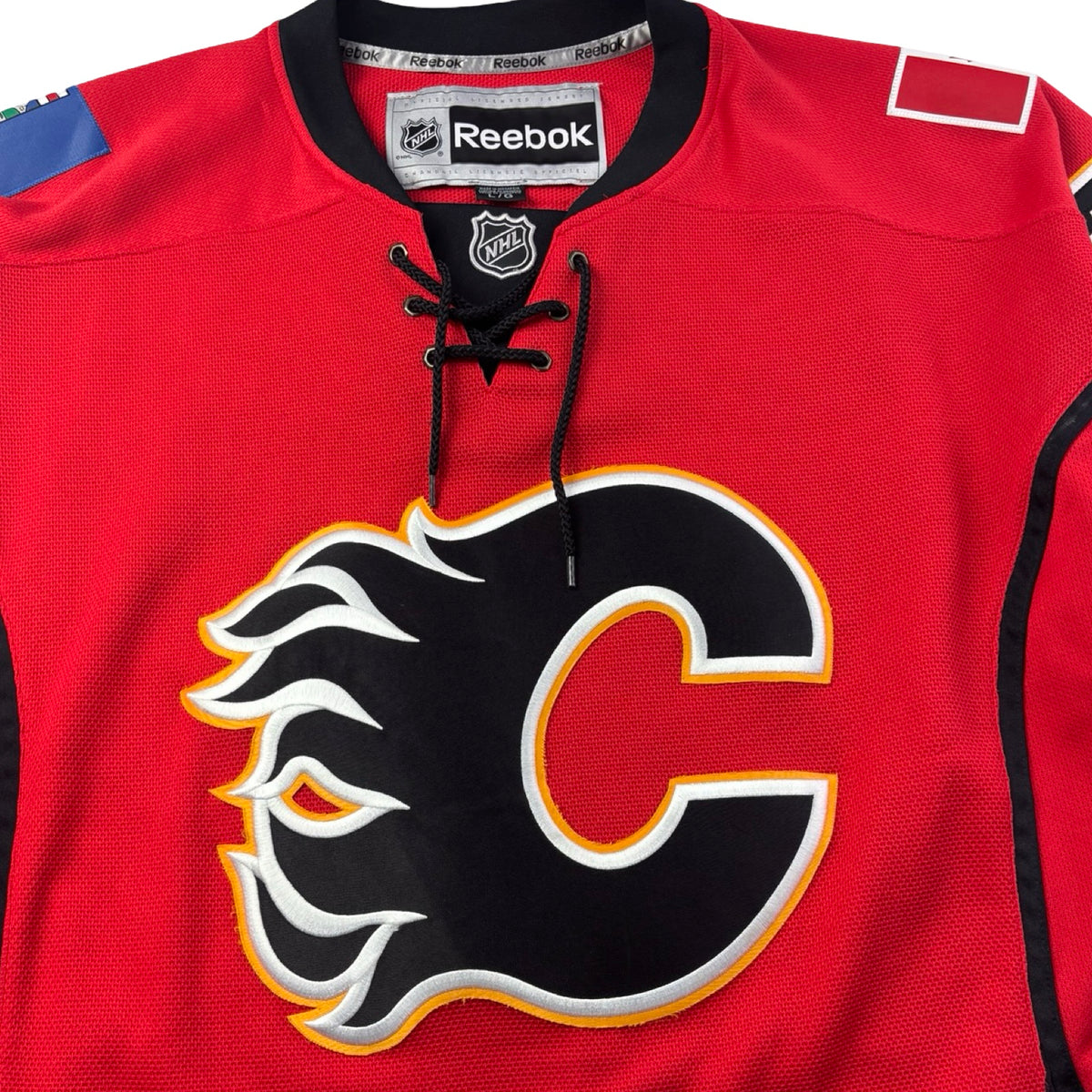 Vintage Reebok Calgary Flames Paul Byron NHL Home Jersey
