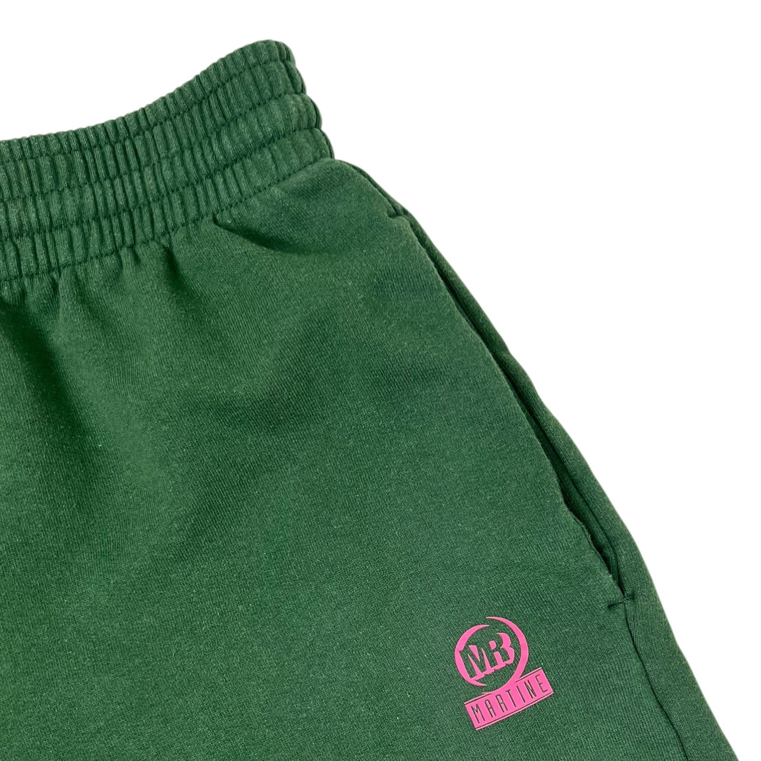Martine Rose Logo Print Track Short Green