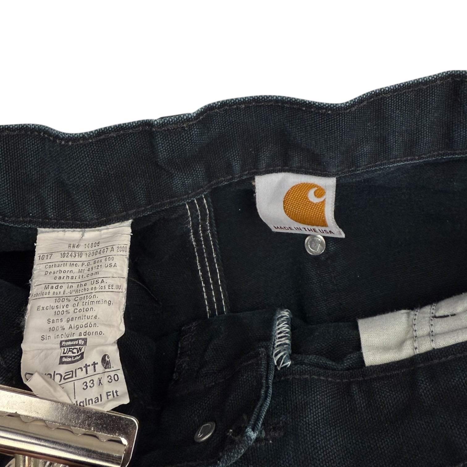 Vintage Carhartt Double Knees Black