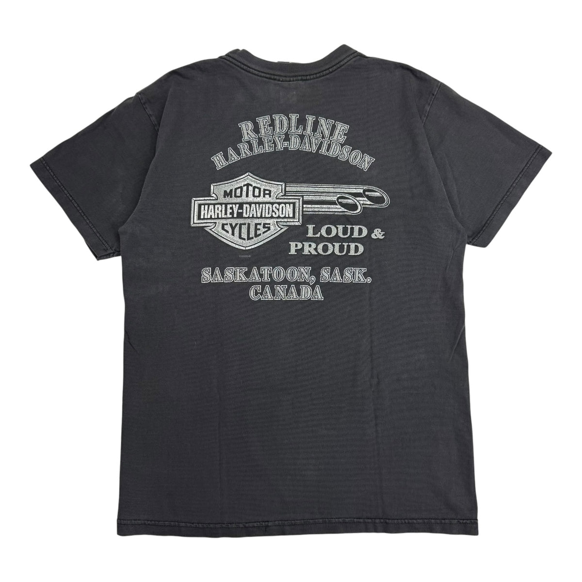 Vintage Harley Davidson Of Saskatoon Tee Black