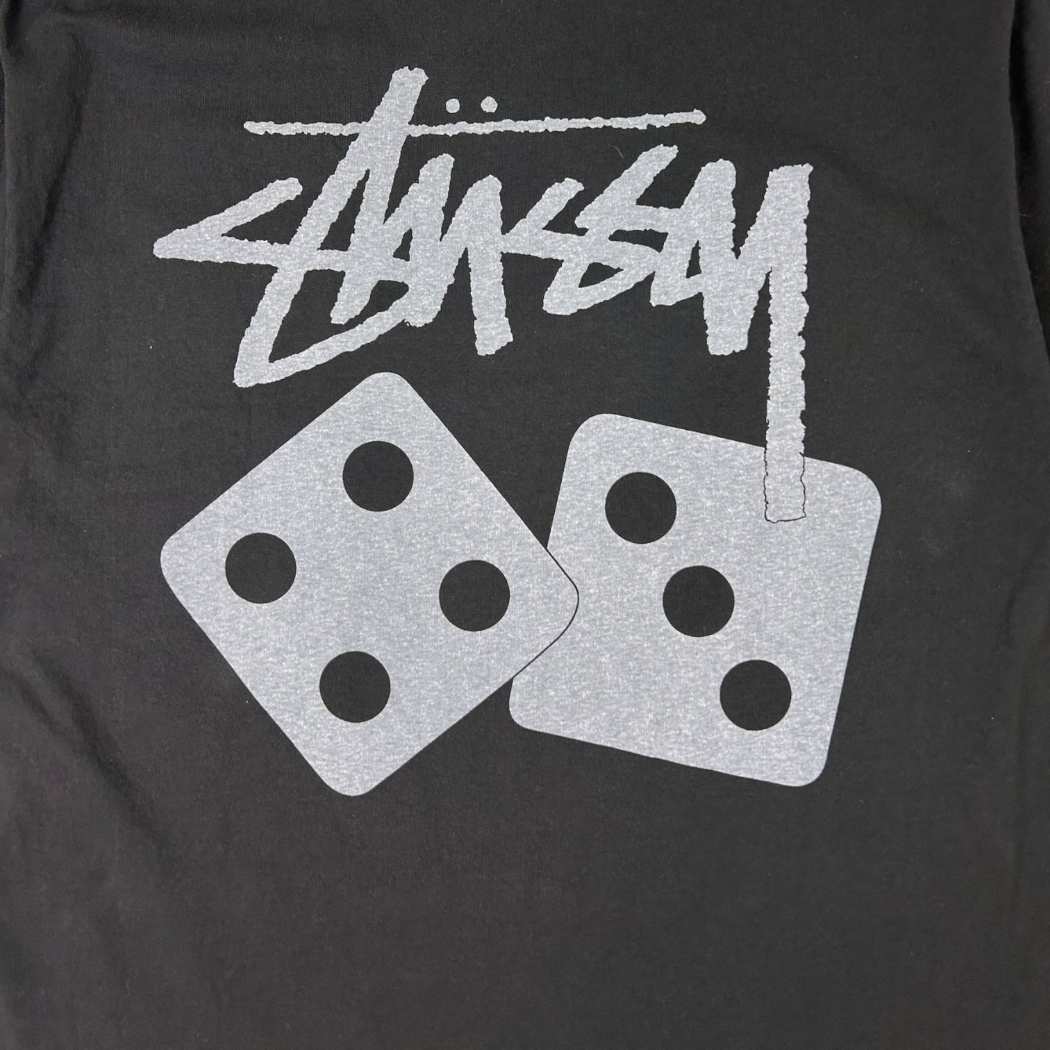 Stussy Dice Pigment Dyed T-Shirt Black