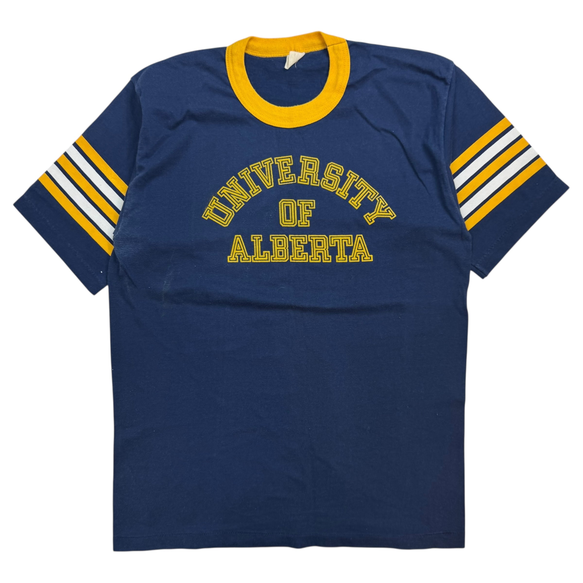 Vintage 1970's University Of Alberta Tee Navy Blue