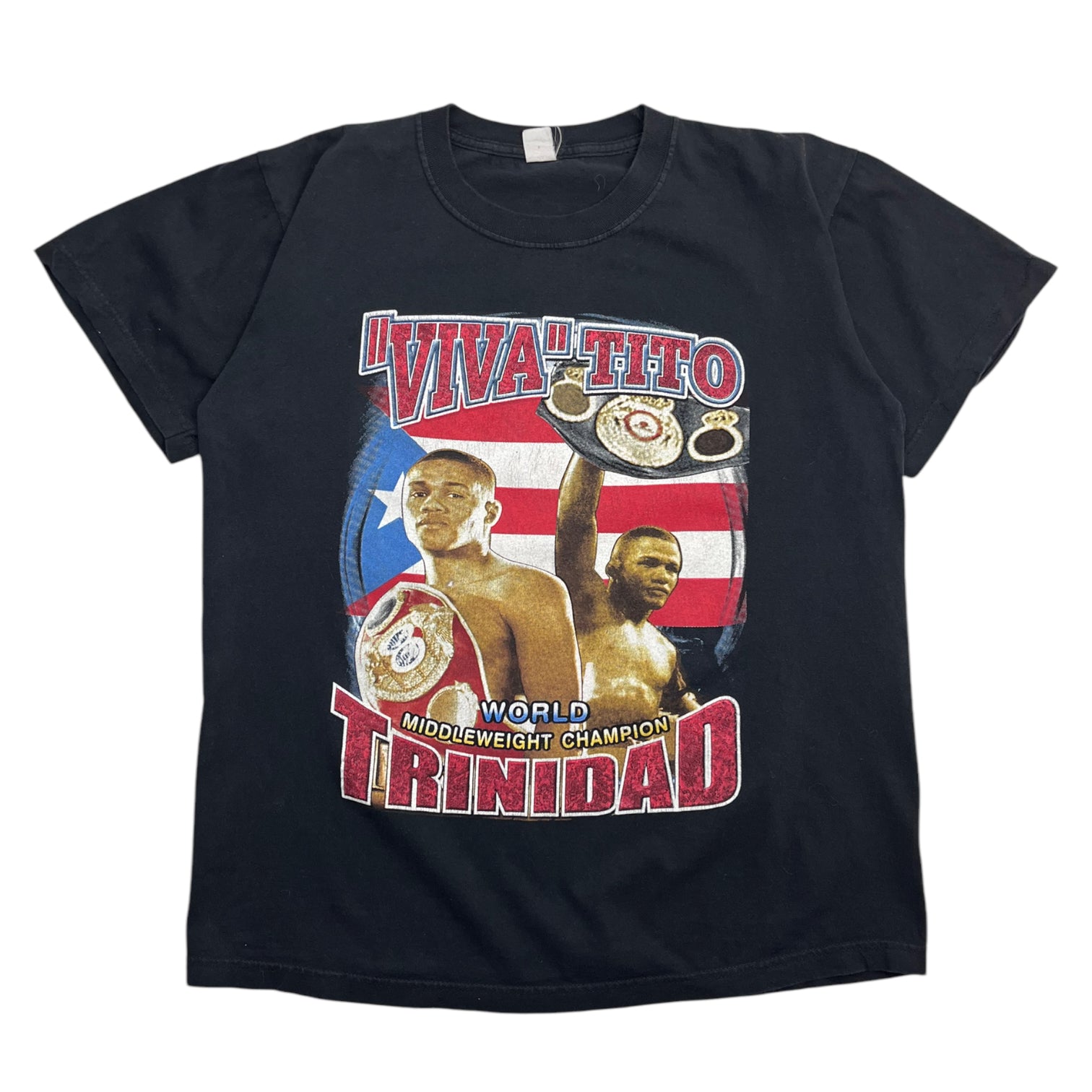 Vintage Tito Trinidad Boxing T-Shirt Black