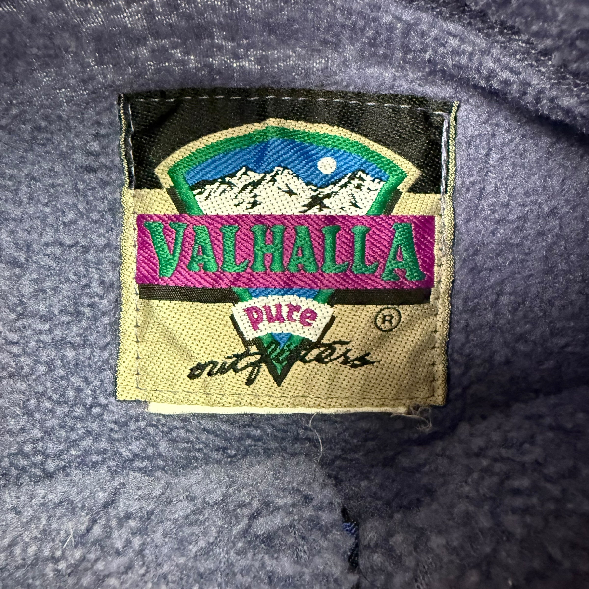 Vintage Valhalla Fleece Button Up Sweater Indigo