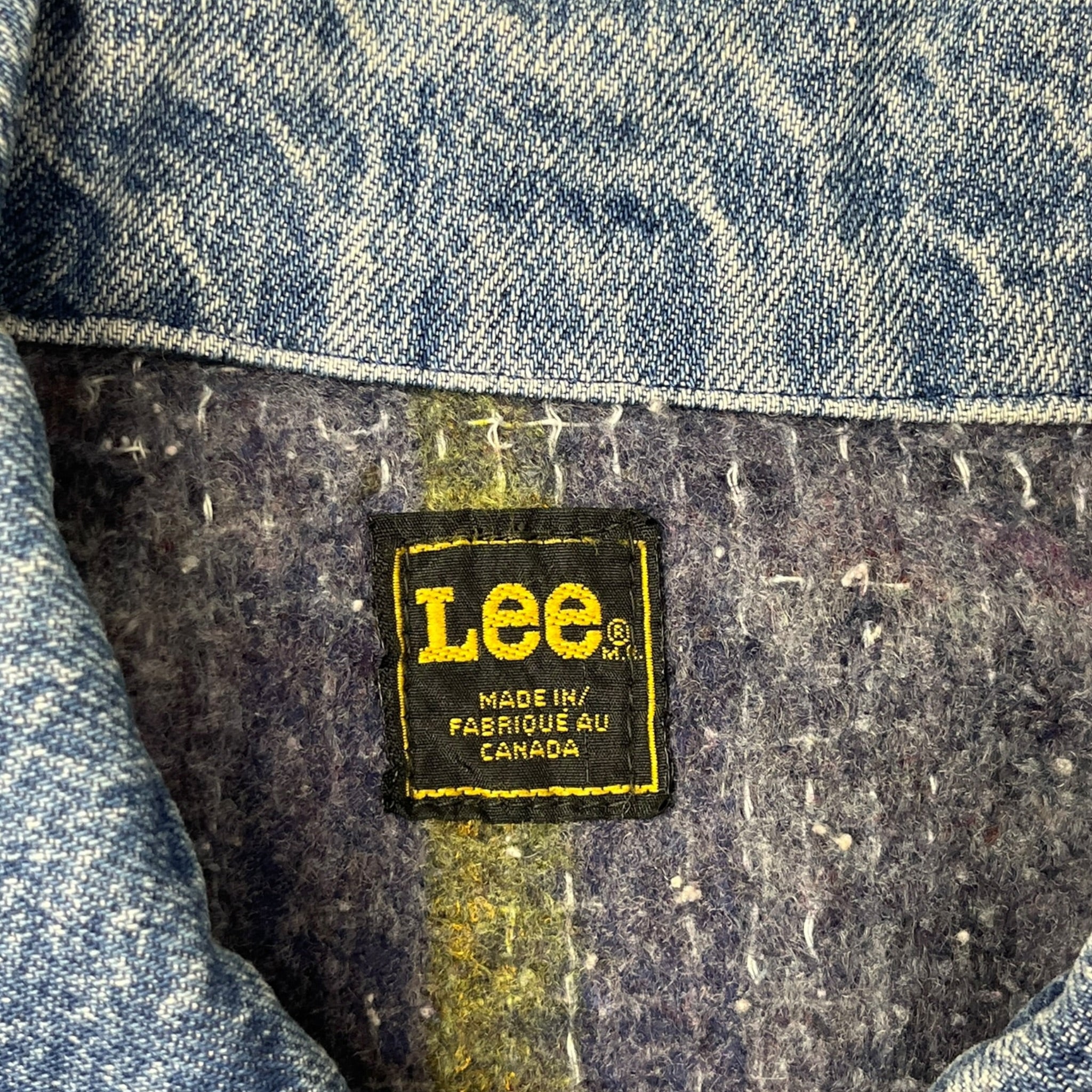 Vintage Lee Riders Wool Lined Denim Jacket